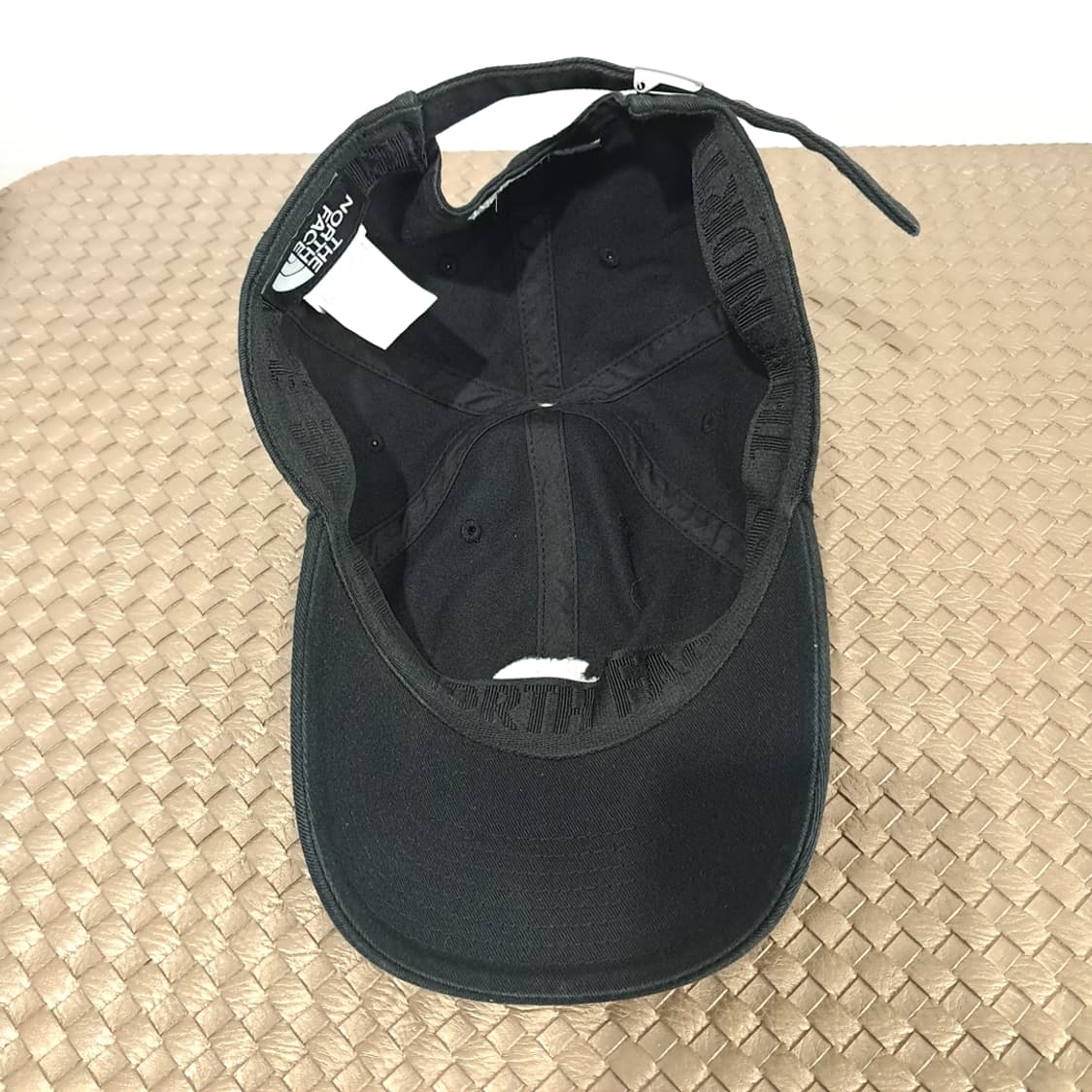 노스페이스 블랙 코튼 화이트 로고 자수 볼캡 P2025 상품이미지6