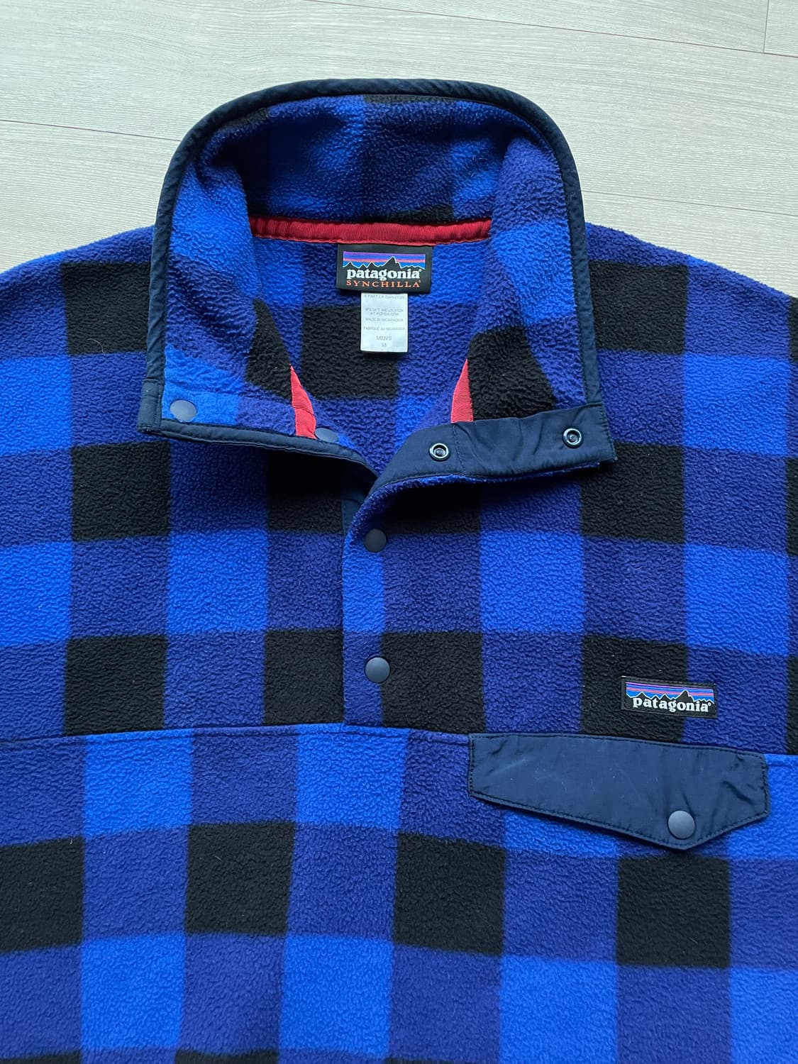 파타고니아 신칠라 블루 체크 버팔로 체크 상품이미지4