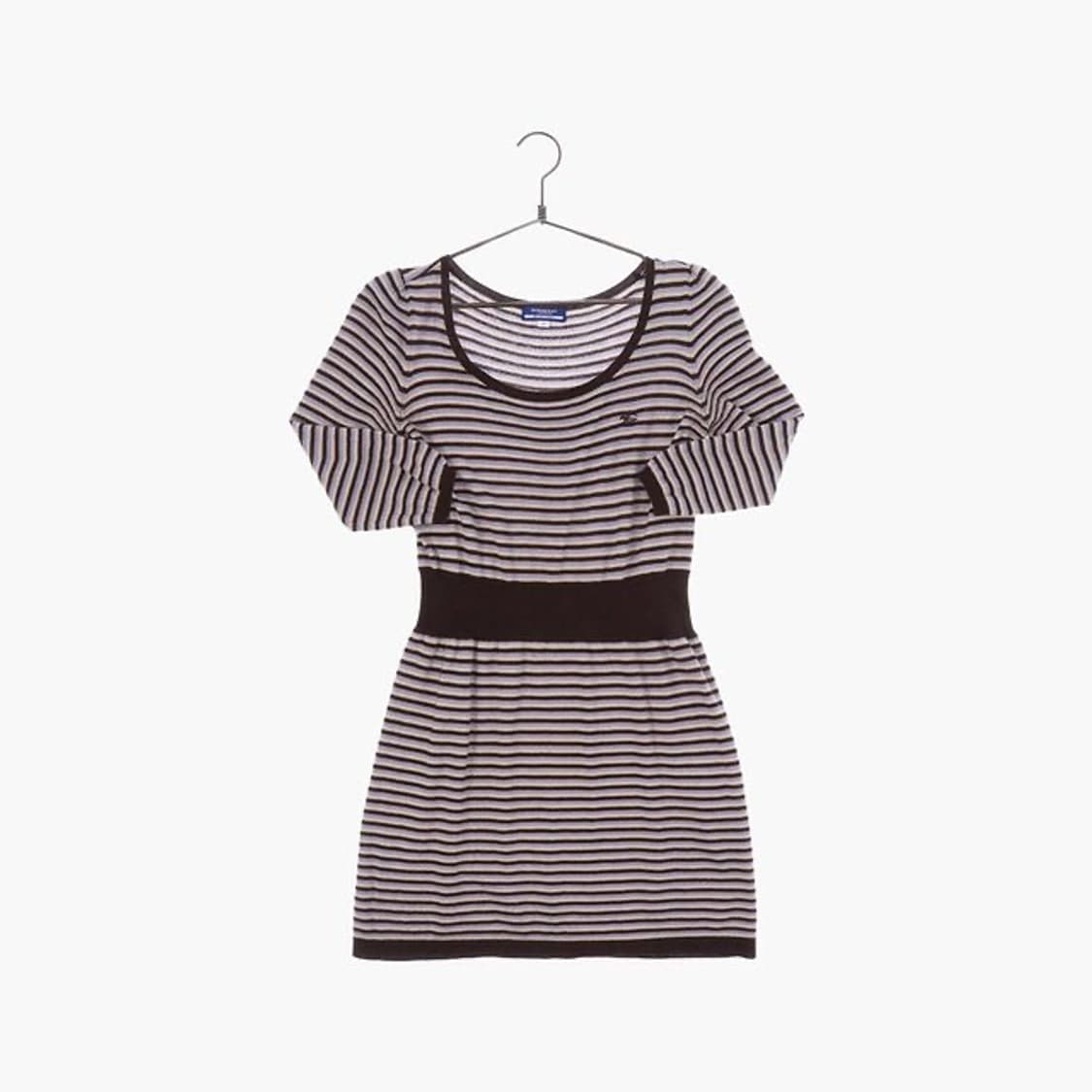 빈티지 버버리 블루라벨 스트라이프 7부 원피스 상품이미지1