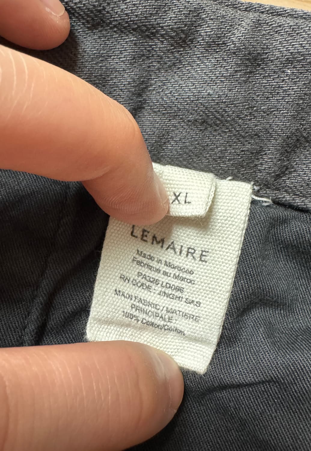 [XL]르메르 벨티드 트위스티드 팬츠 징크 상품이미지6