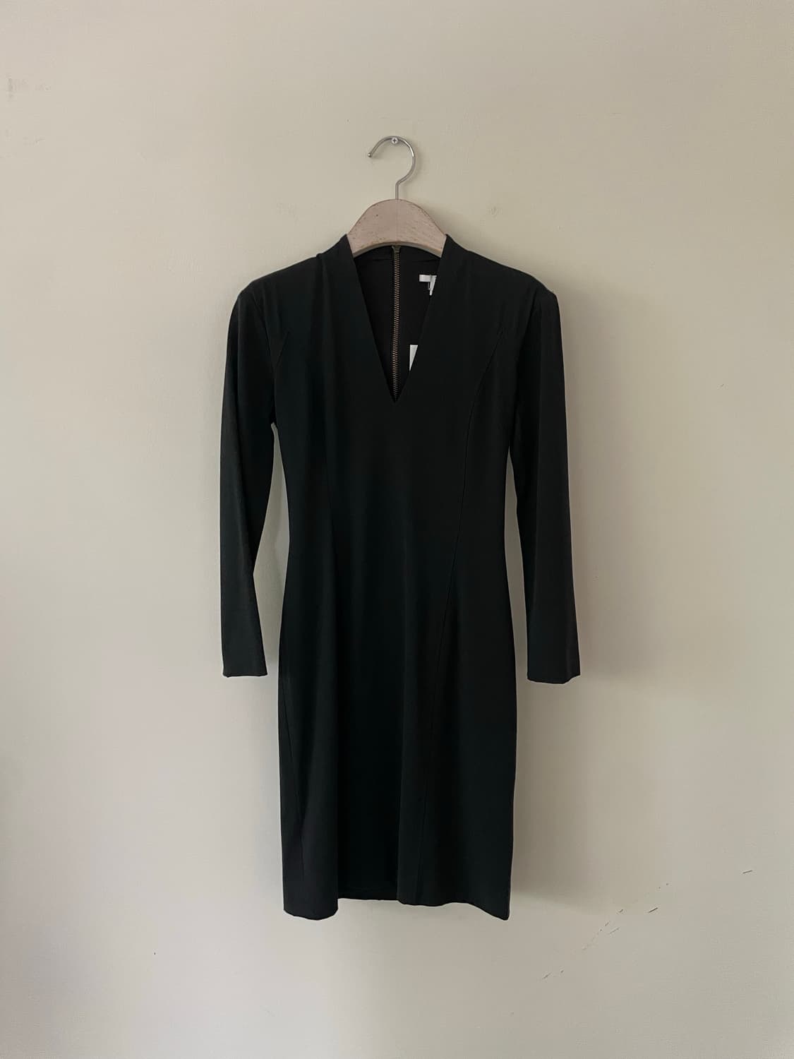 HELMUT LANG deep v-neck slim dress 상품이미지2