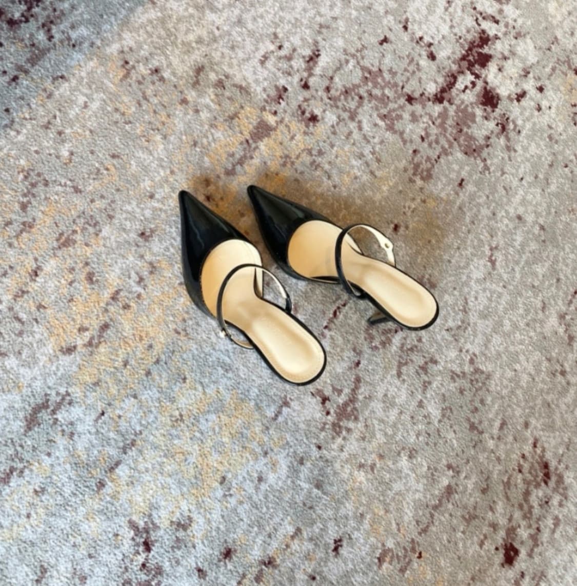 더마농 블랙 페이던트 뮬 하이힐 245size 상품이미지7