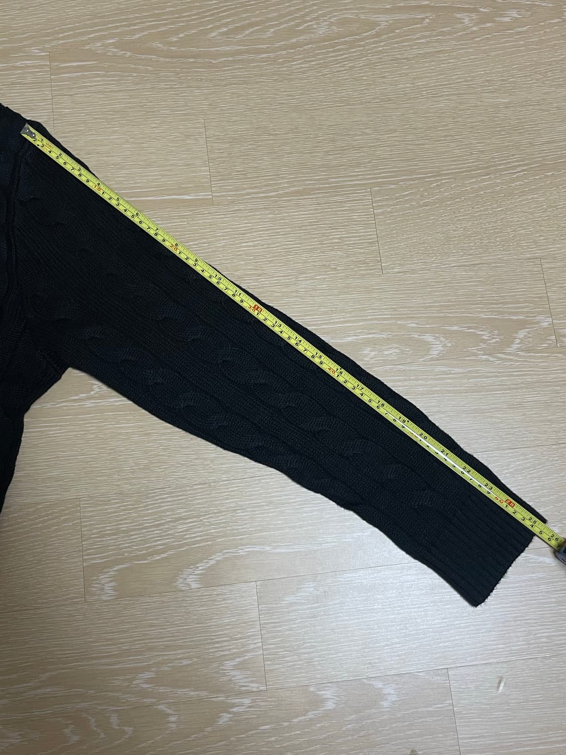 폴로 랄프로렌 블랙 케이블 니트 M 상품이미지5