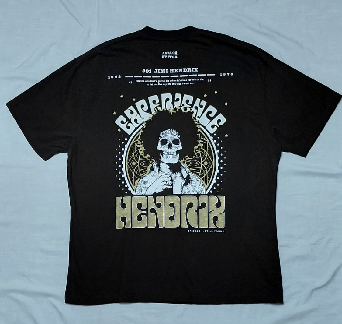 [M] 아날로그 스티치 지미 헨드릭스 'Still Young' 그래픽 티 상품이미지1