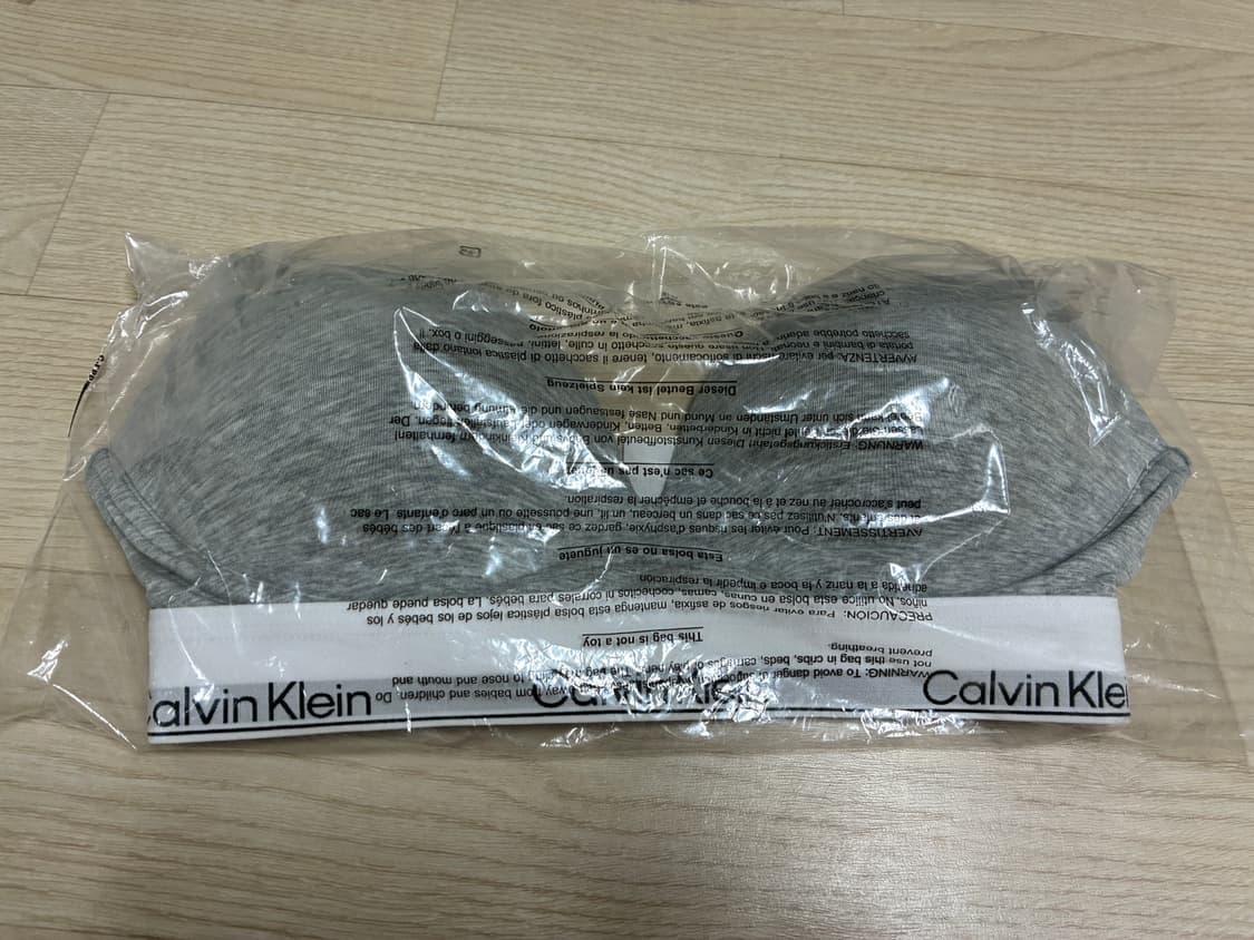 캘빈클라인 푸쉬업 브라 34C (블랙/그레이) 상품이미지2