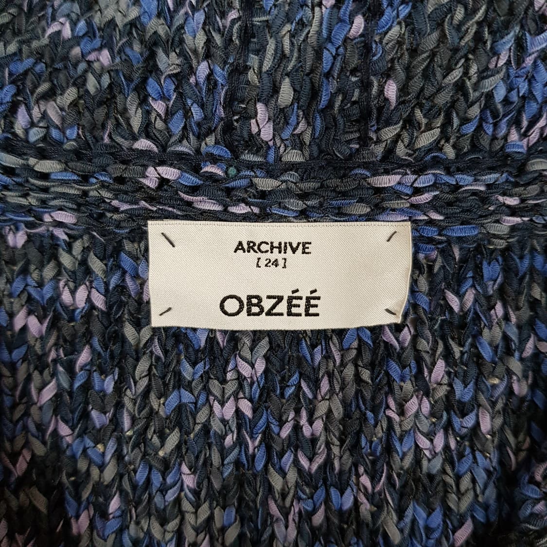 OBZEE 오브제 2022 후드 니트 베스트 90사이즈 상품이미지5