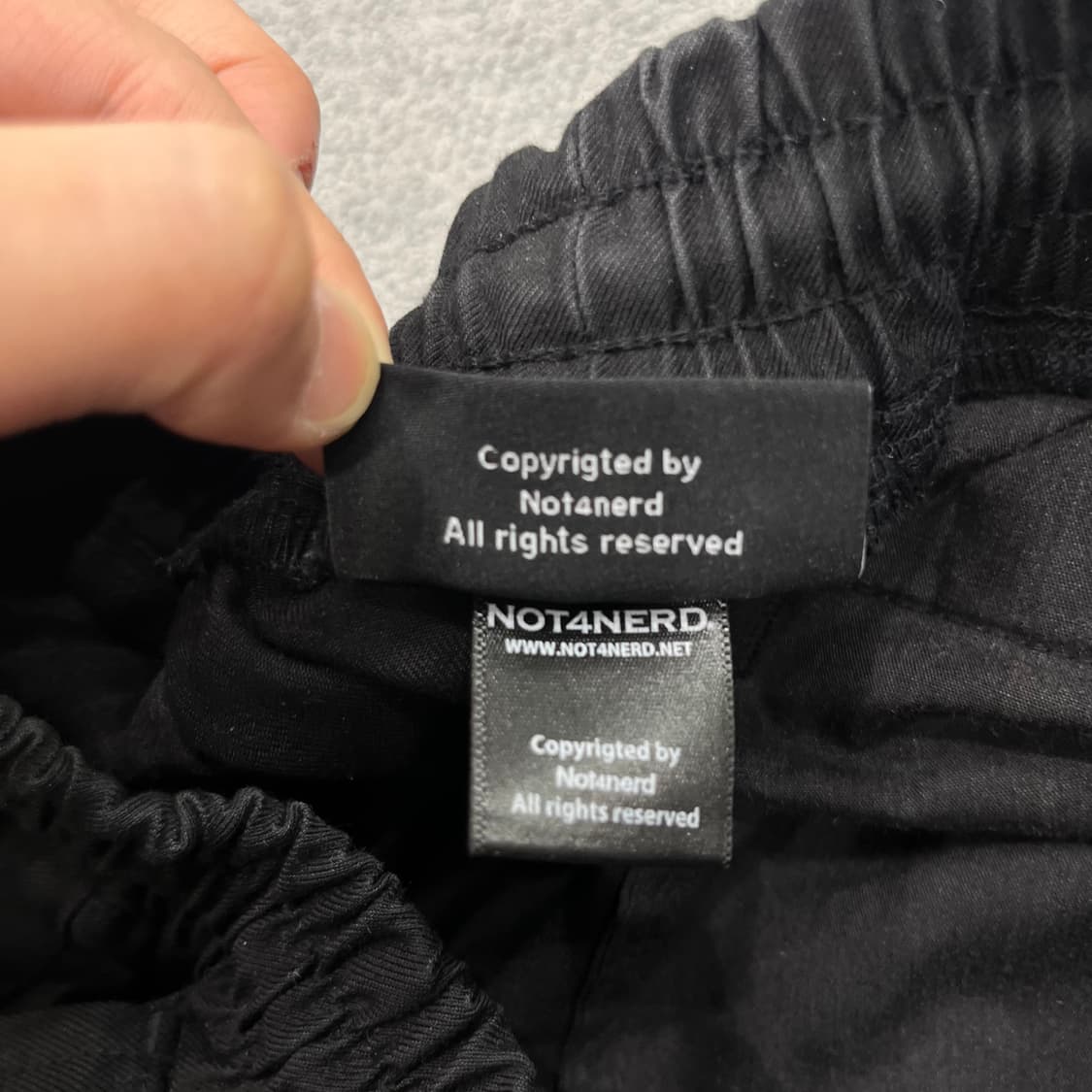 L 낫포너드 블랙 카고 스트링 팬츠 상품이미지8