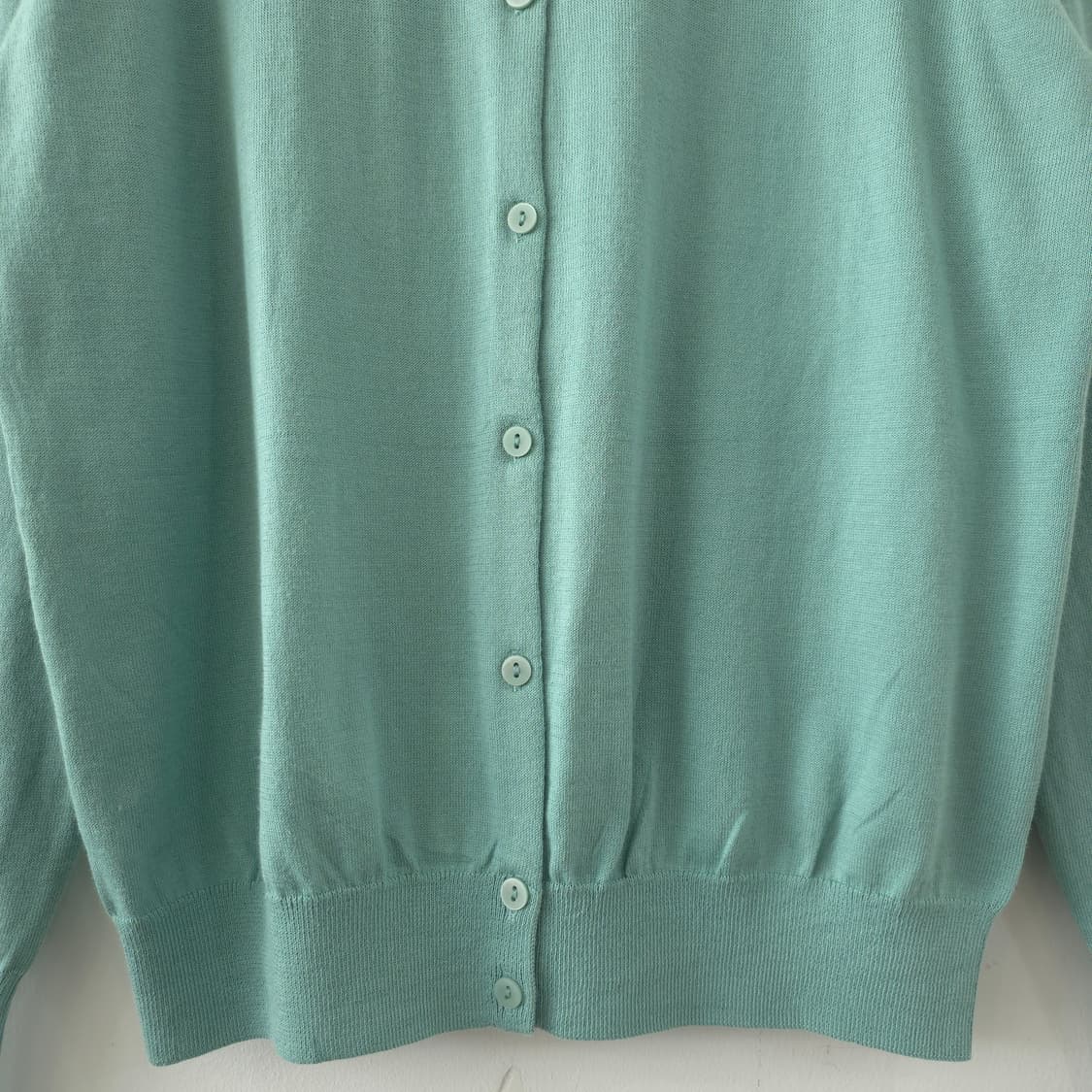 재팬 유니클로 코튼 UV 컷 민트 그린 니트 가디건 상품이미지4