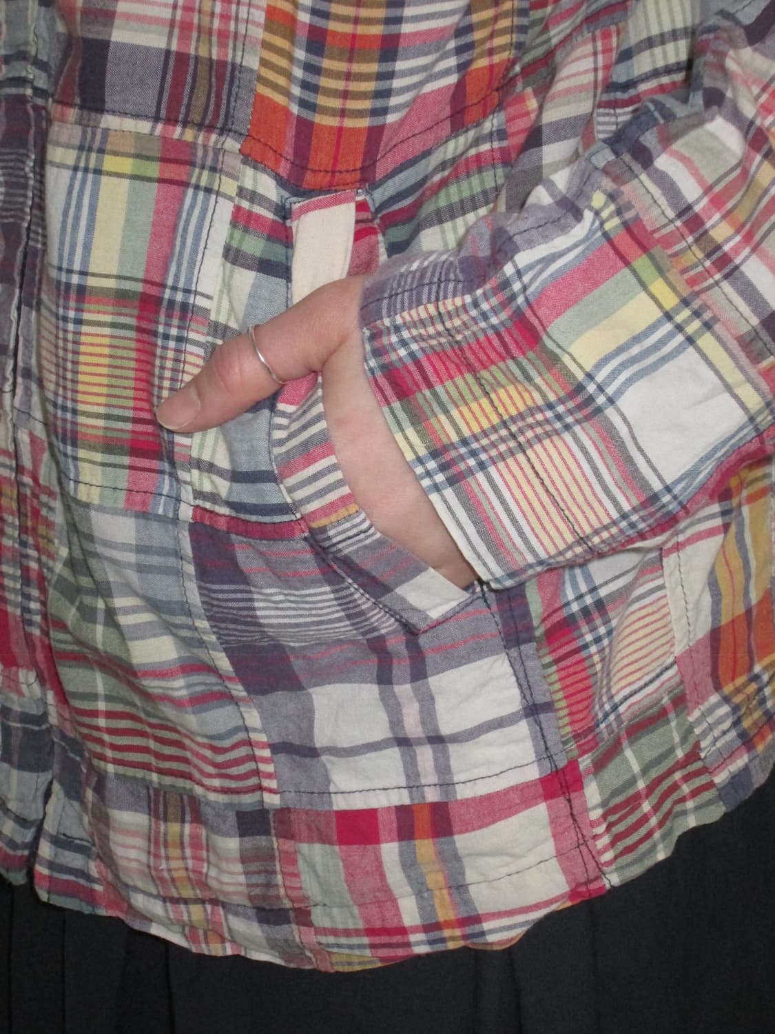 Polo Patchwork Check Zip Hoodie 상품이미지9