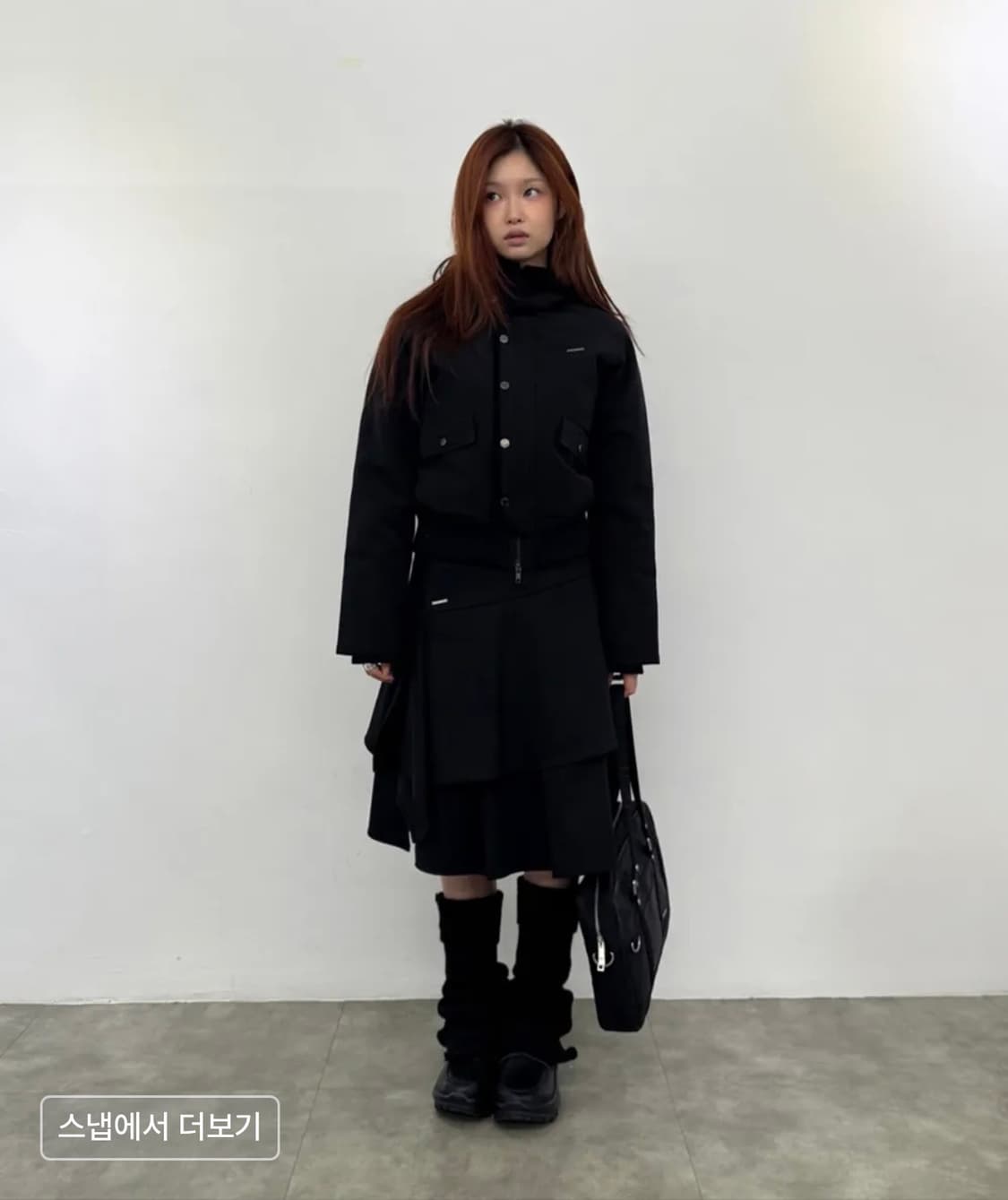 미세키서울 버튼 니트 레그워머 상품이미지3