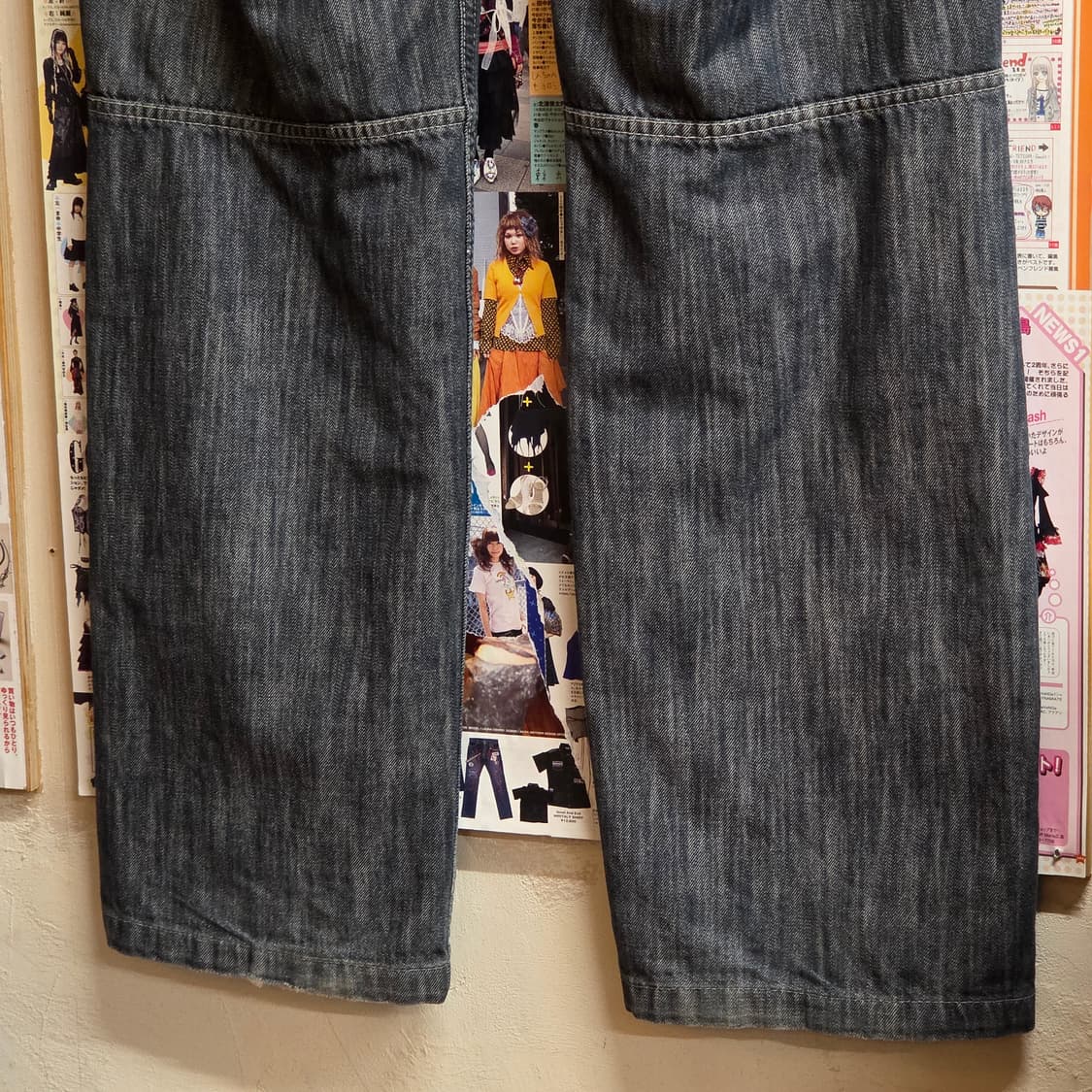 후부 카펜터 자수 데님 팬츠 상품이미지8