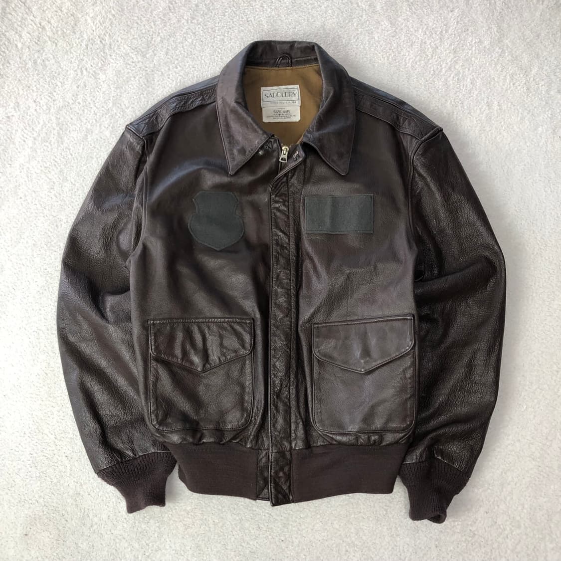 1980s 미군 오리지널 A2 플라이트 자켓 상품이미지1