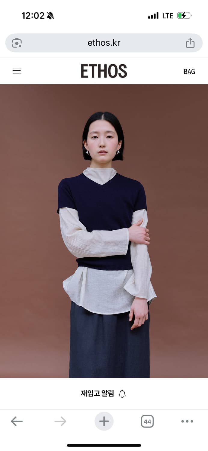 에토스 썸머 실루엣 블라우스 상품이미지4