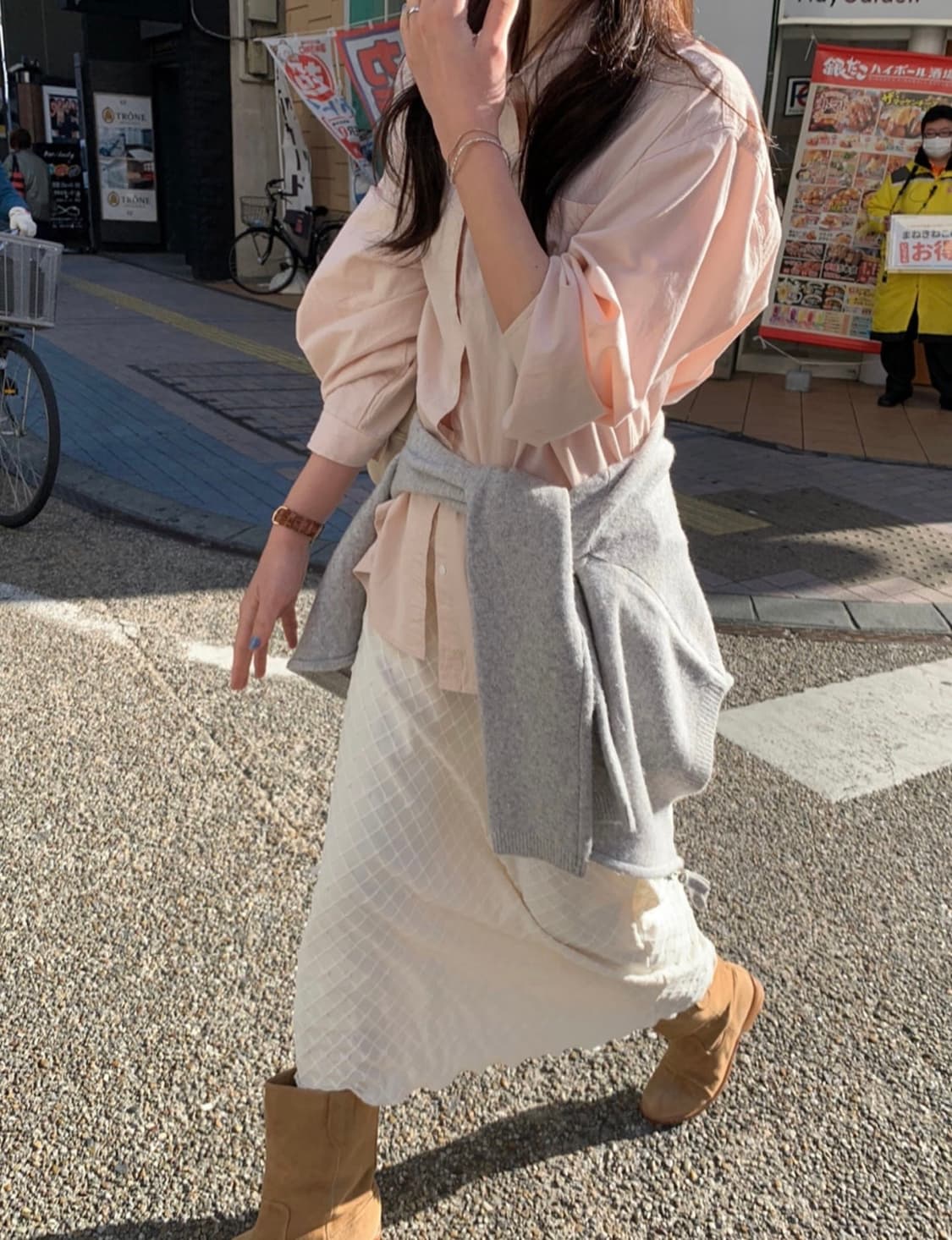 26ss 프리티영띵 다이아 밴딩 스커트 프영띵 포인트 봄치마 상품이미지4