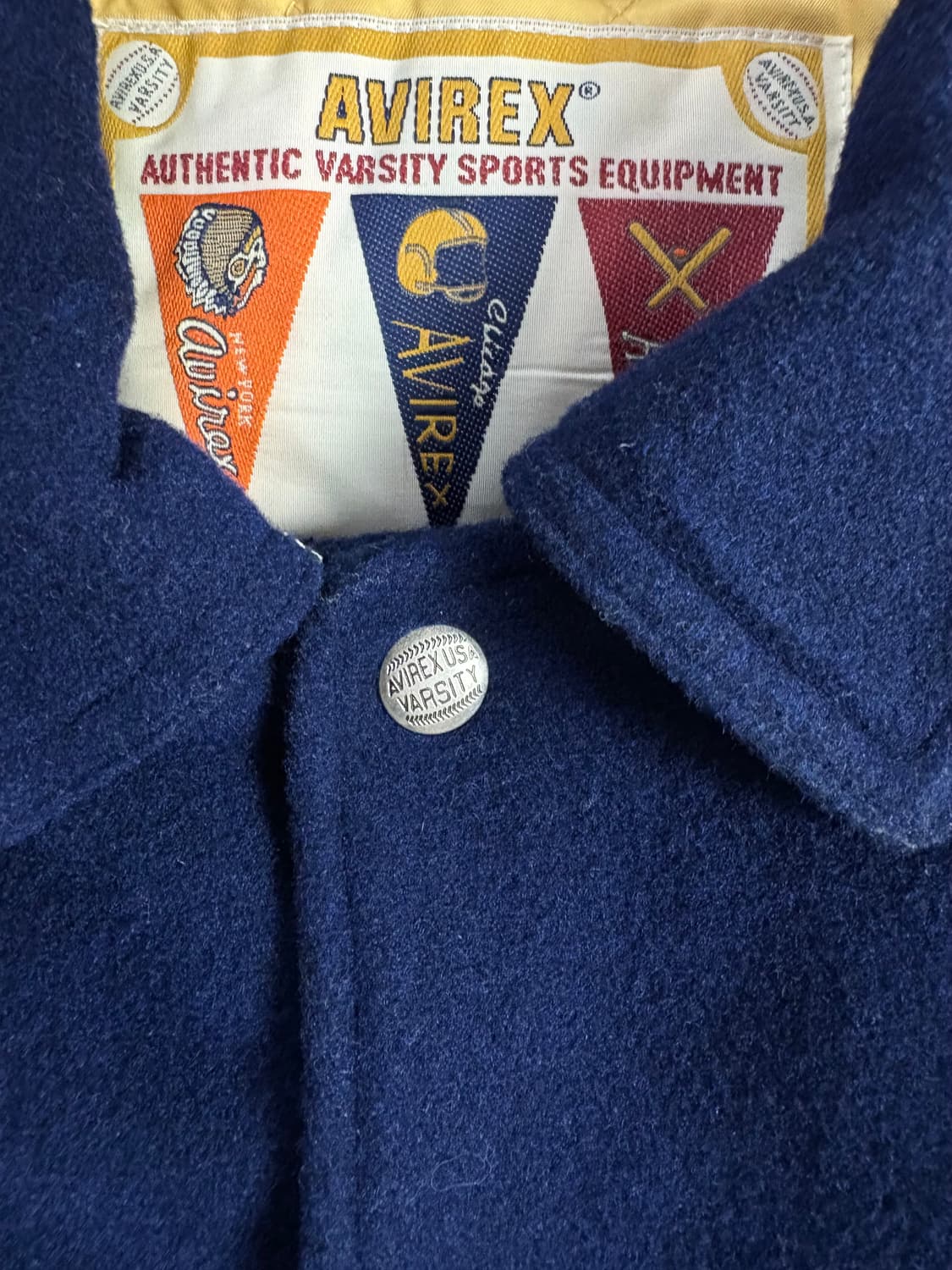 Avirex x Iatf 아비렉스 아이엠더퓨처 바시티  울 자켓 1 상품이미지4