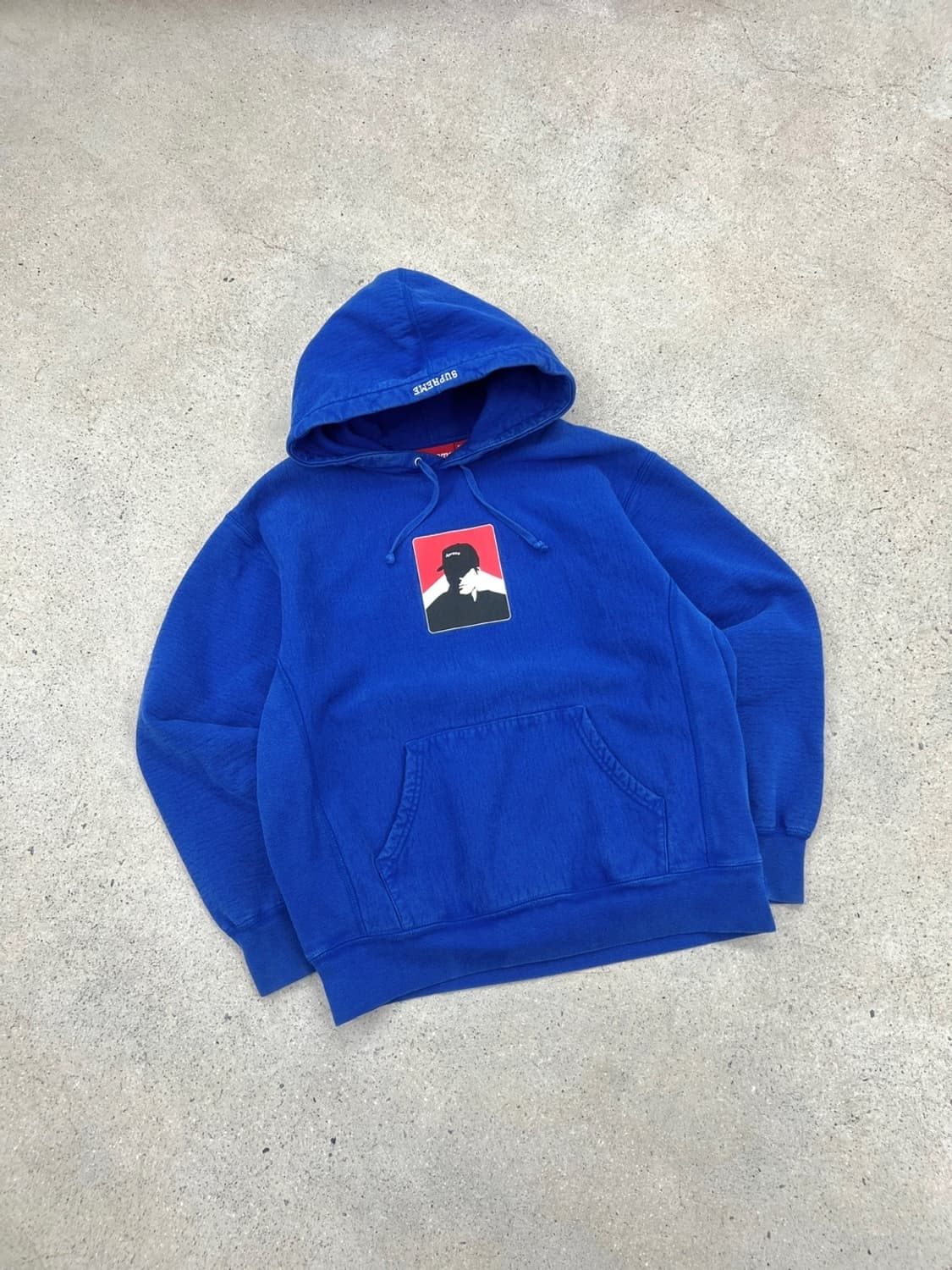 슈프림 20FW potrait 블루 후드 티셔츠 상품이미지4