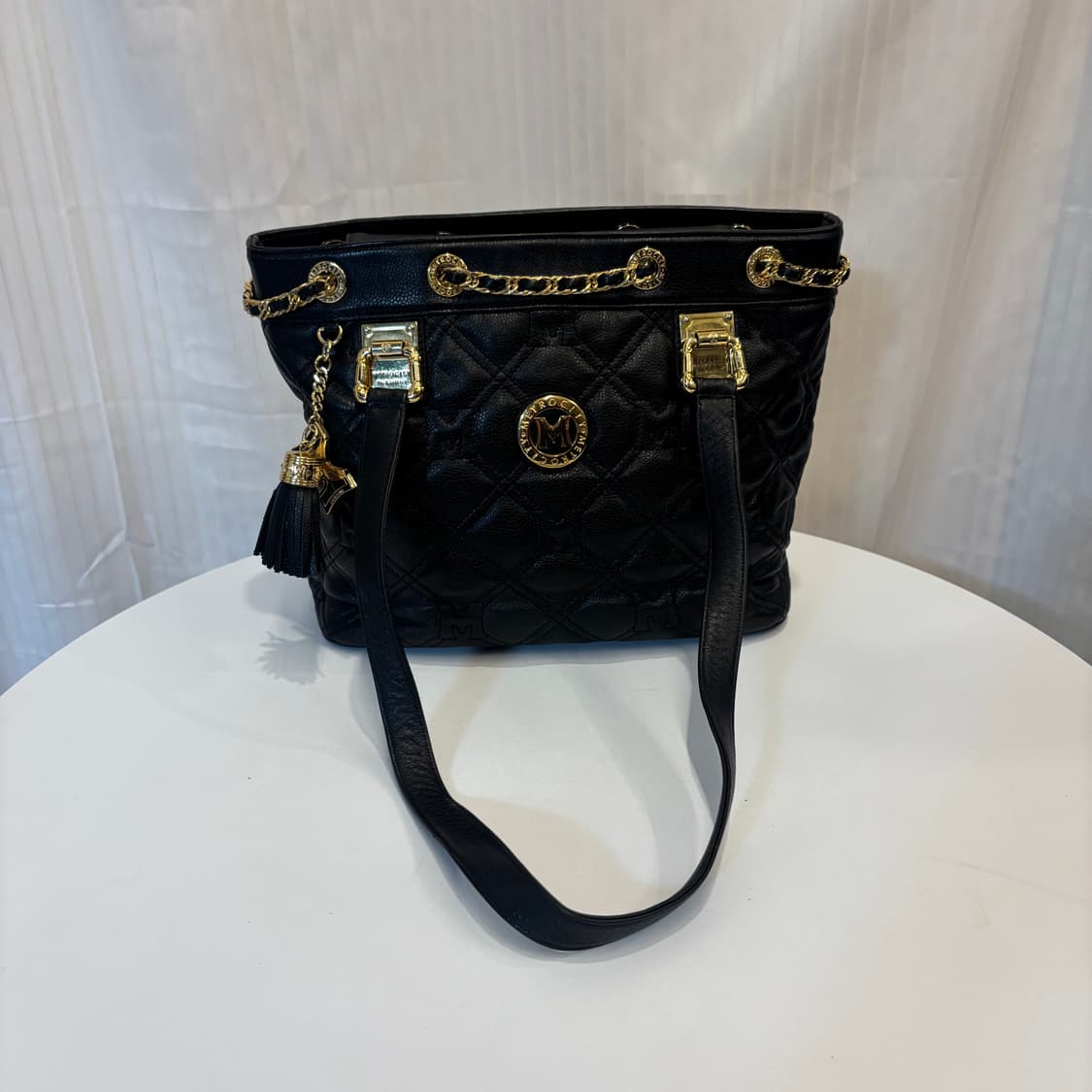 정품 메트로시티 퀄팅 금장 숄더백     상품이미지1