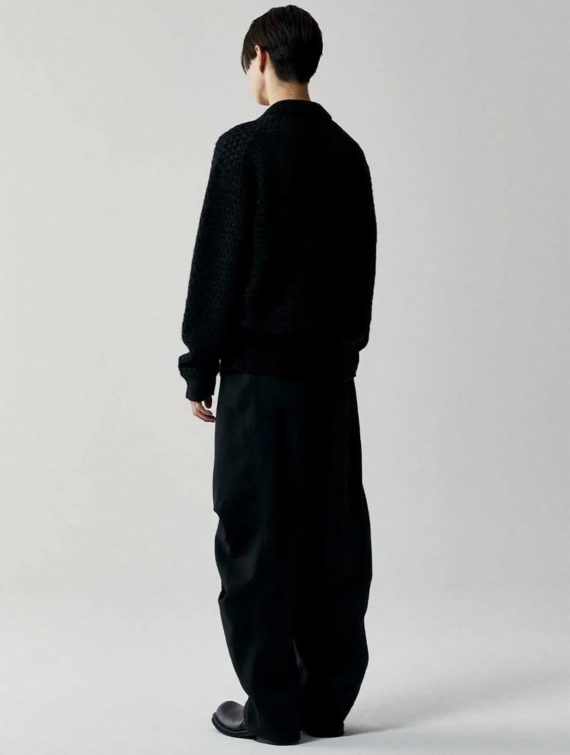 르마드 아란 울 PK니트 블랙(2size) 폴로니트/인템포무드/밀로/쿠어 상품이미지6