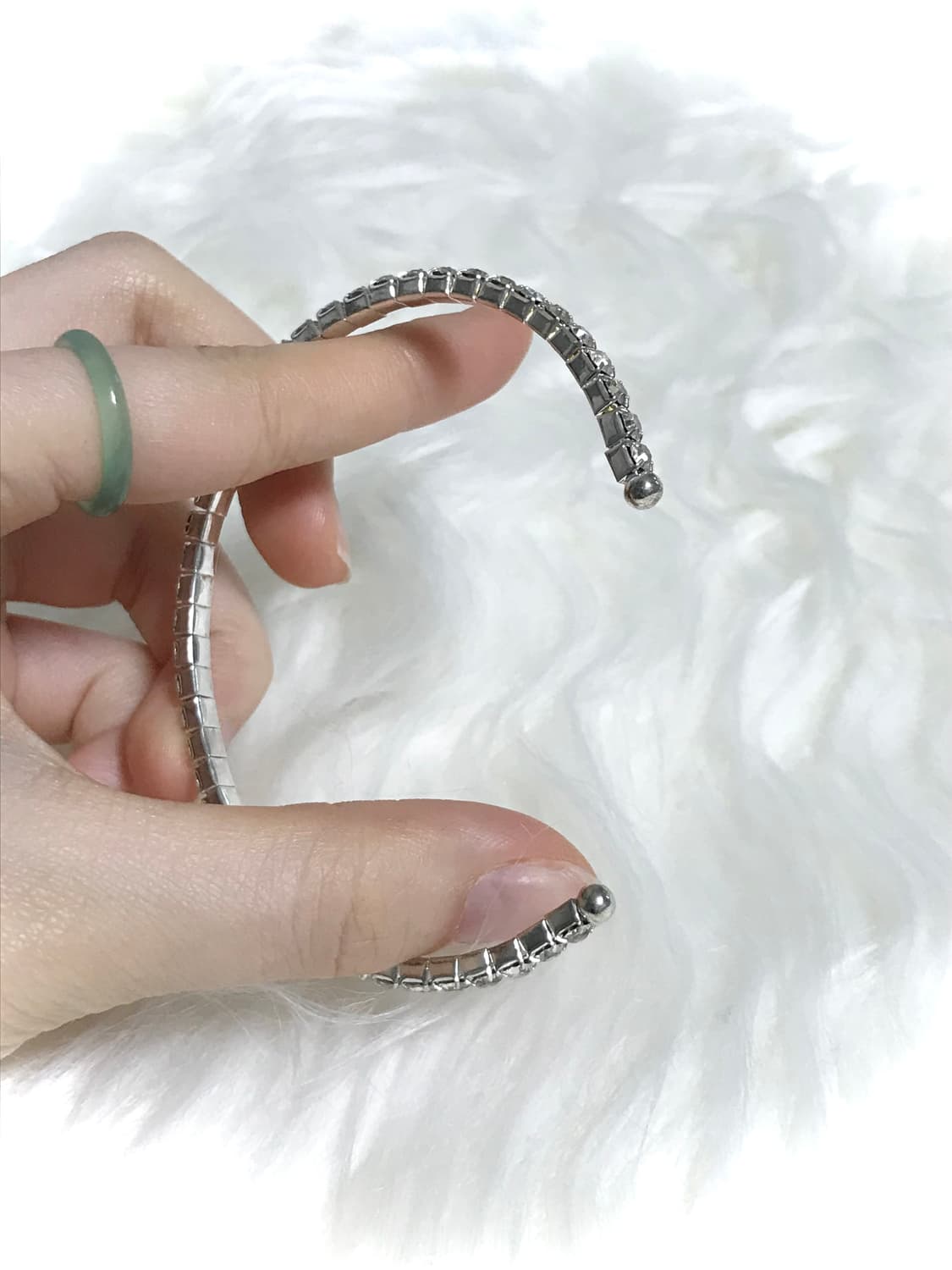 빈티지 크리스탈 레이어드 뱅글 팔찌 상품이미지3