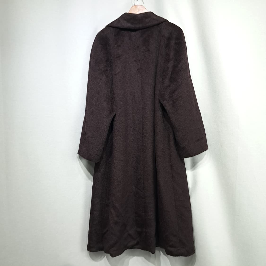 CN983W L 버버리 빈티지 다크브라운 모헤어 울 롱코트 상품이미지9