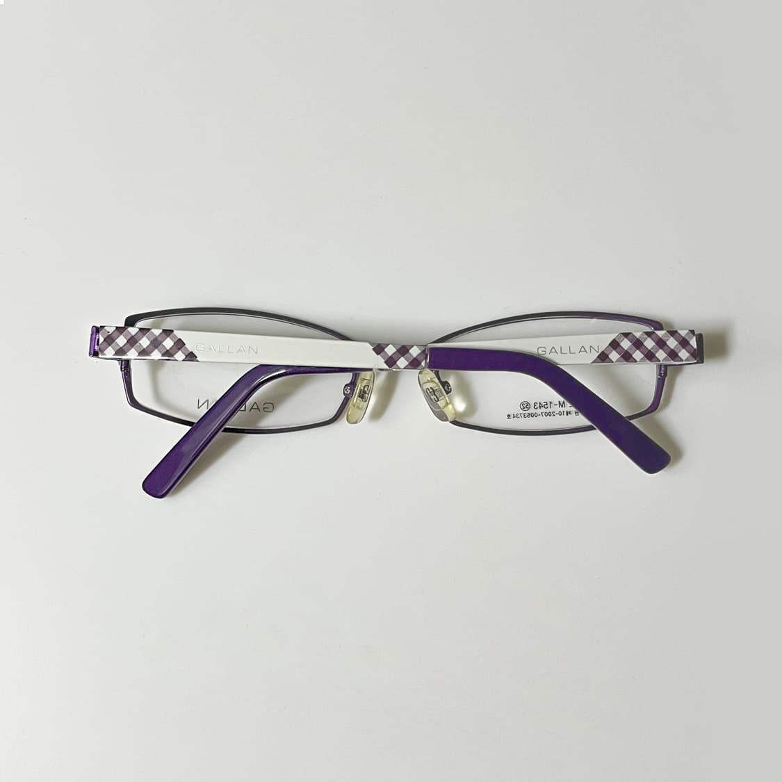 빈티지 퍼플 스퀘어 안경 상품이미지5