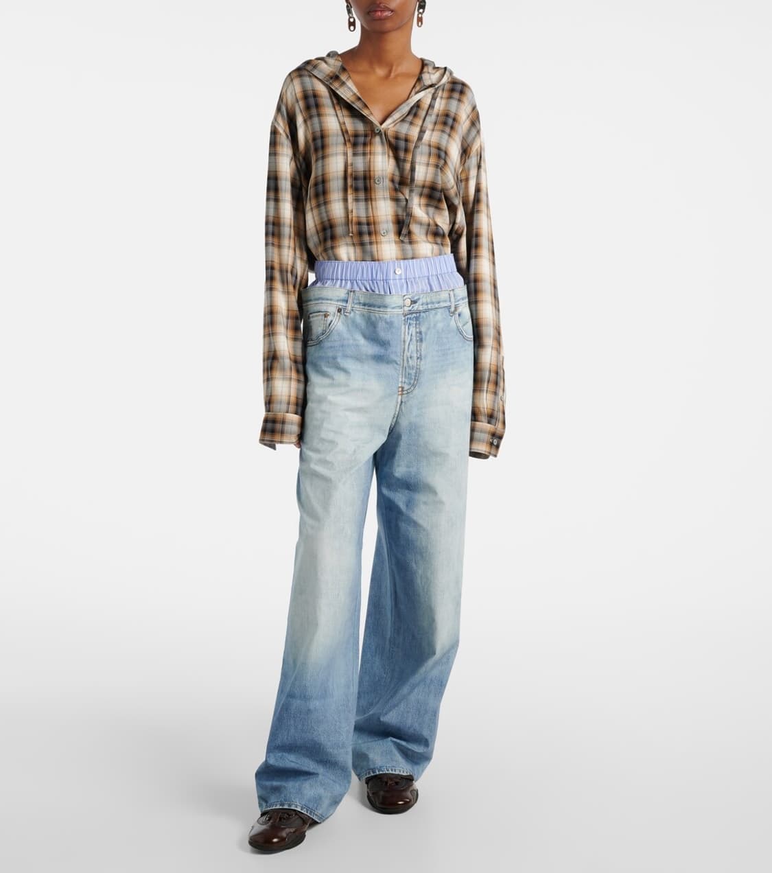 아크네스튜디오 트롱프뢰유 코튼 와이드 팬츠 상품이미지1