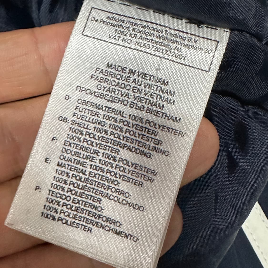 아디다스 첼시 네이비 화이트 점퍼 m 상품이미지6