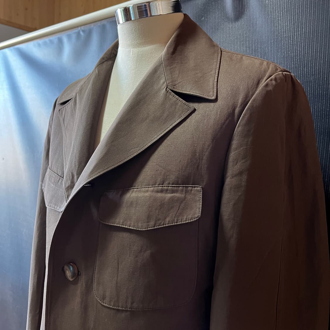 Cerruti 1881 Made in Italy 코튼 린넨 사파리 자켓  상품이미지7