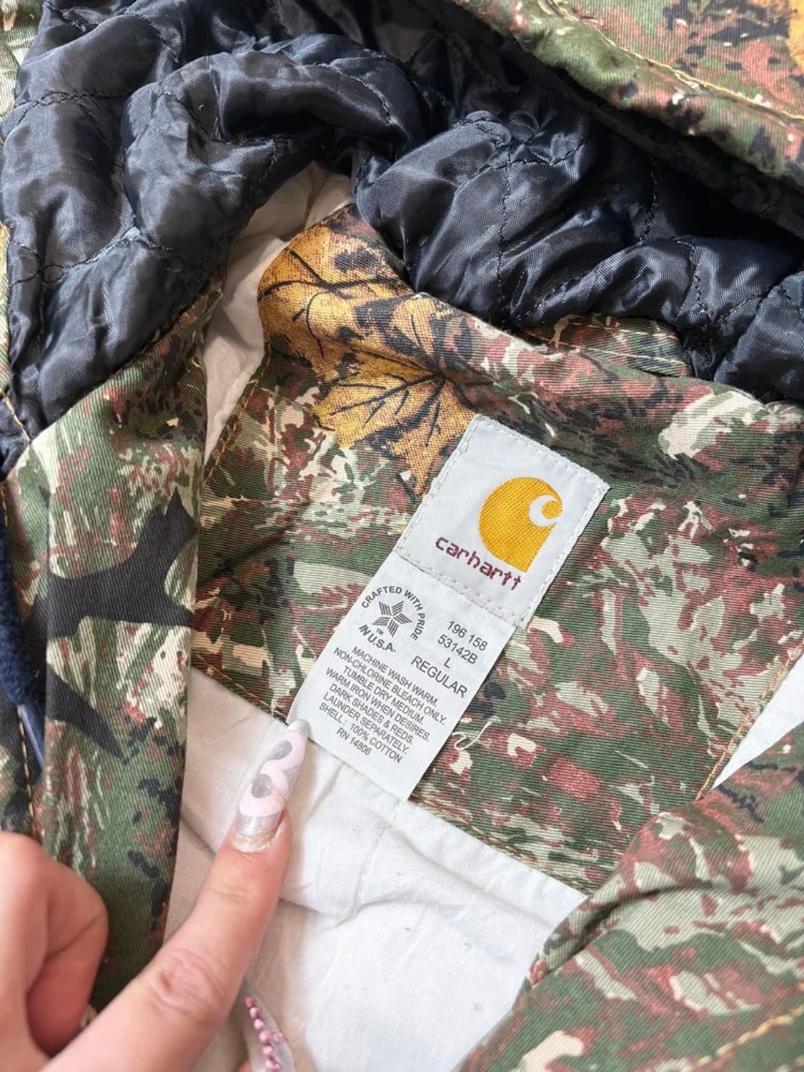 칼하트 90's 리얼트리 카모 풀집업 워크자켓 PN6831 상품이미지7