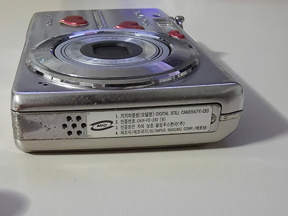 올림푸스 FE-230 빈티지 디지털카메라 (하자) 상품이미지4