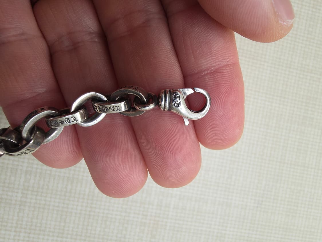 크롬하츠 페이퍼체인 라지 7인치 팔찌 상품이미지3