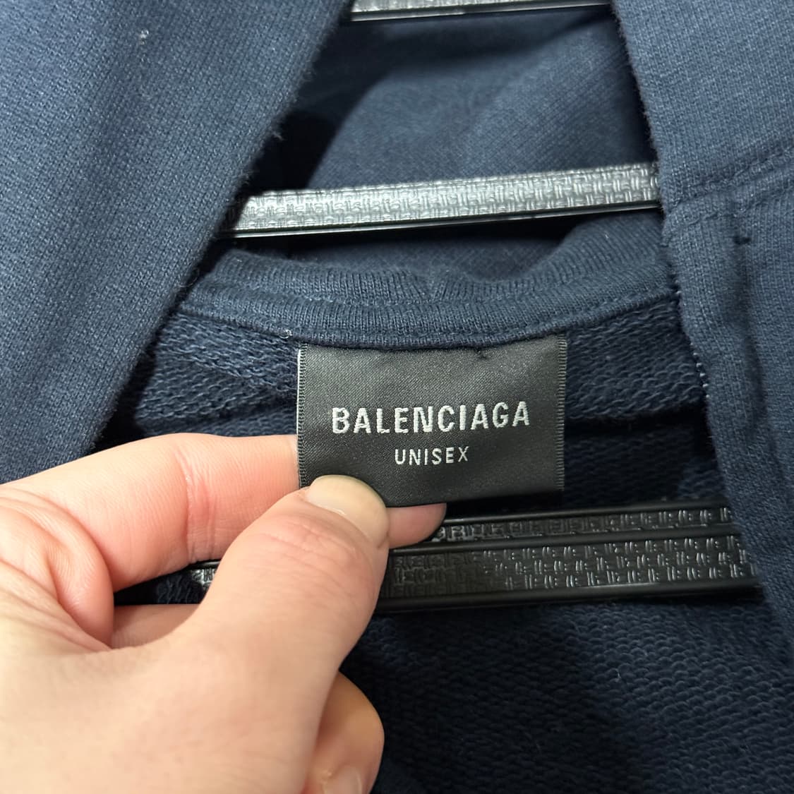 감정서O 발렌시아가 클린 폴로 파리 빈티지 로고 22 집업 후디 상품이미지8