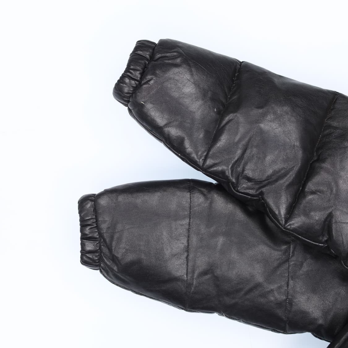 L 일본 빈티지 소가죽 덕다운 푸퍼 패딩 파카 4171 상품이미지5