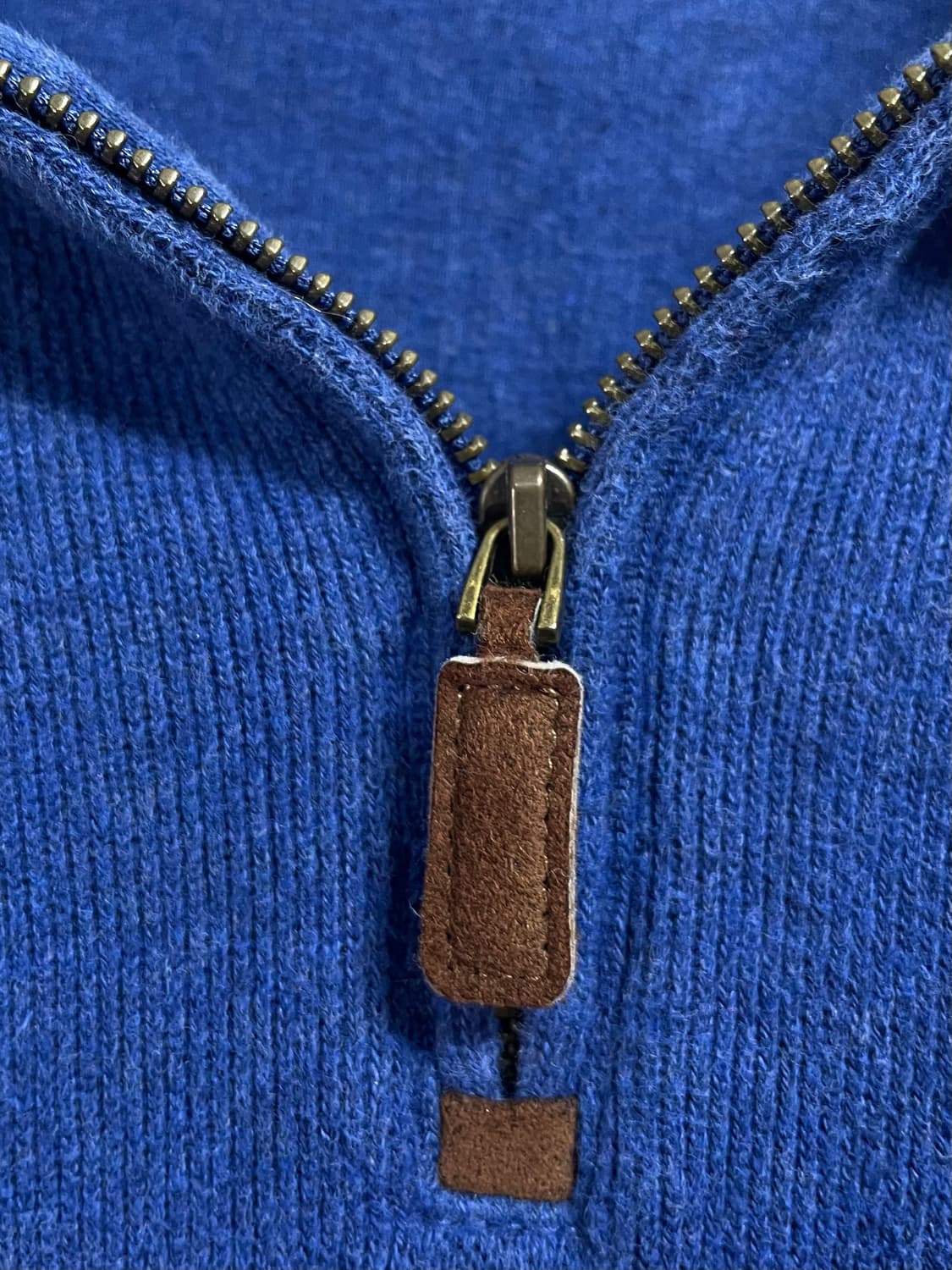 폴로 랄프로렌 코발트블루 반집업 맨투맨 (on.185) 상품이미지4