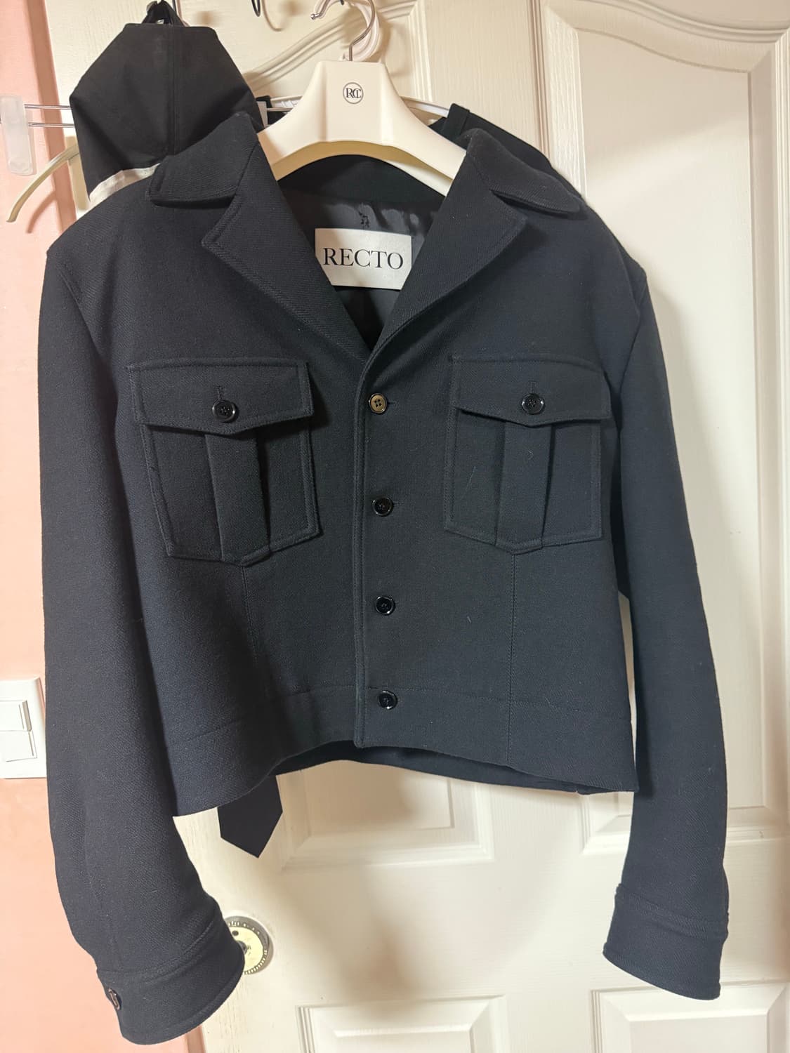 렉토 24FW카일 밀리터리 울 자켓 M 상품이미지2