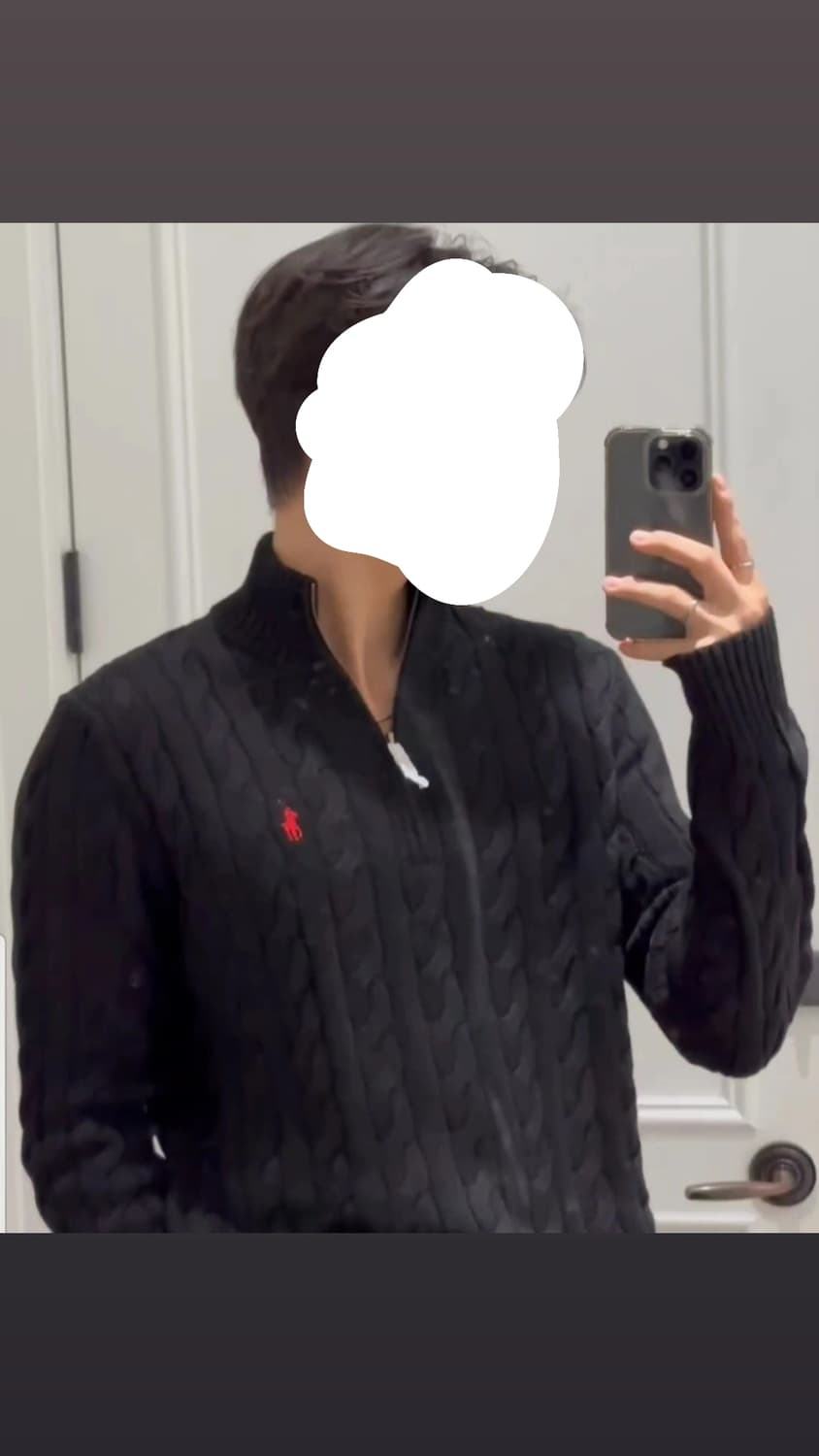 폴로 반집업 니트  상품이미지5