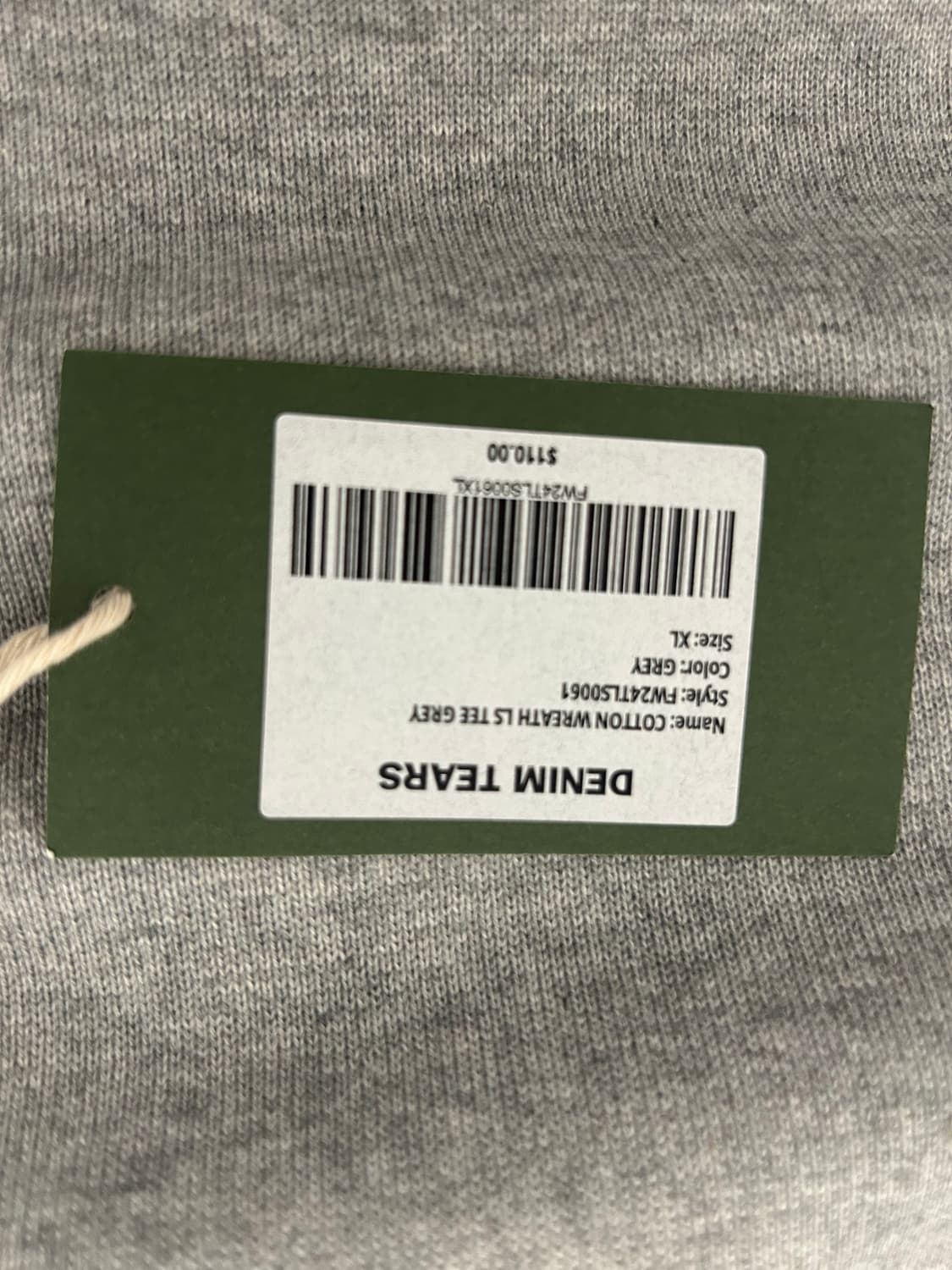 데님티어스 롱슬리브 그레이 xl 상품이미지4