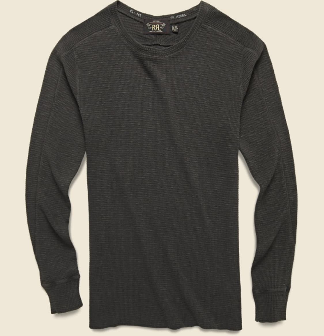 폴로 더블알엘 와플 니트 크루넥 긴팔티 상품이미지4