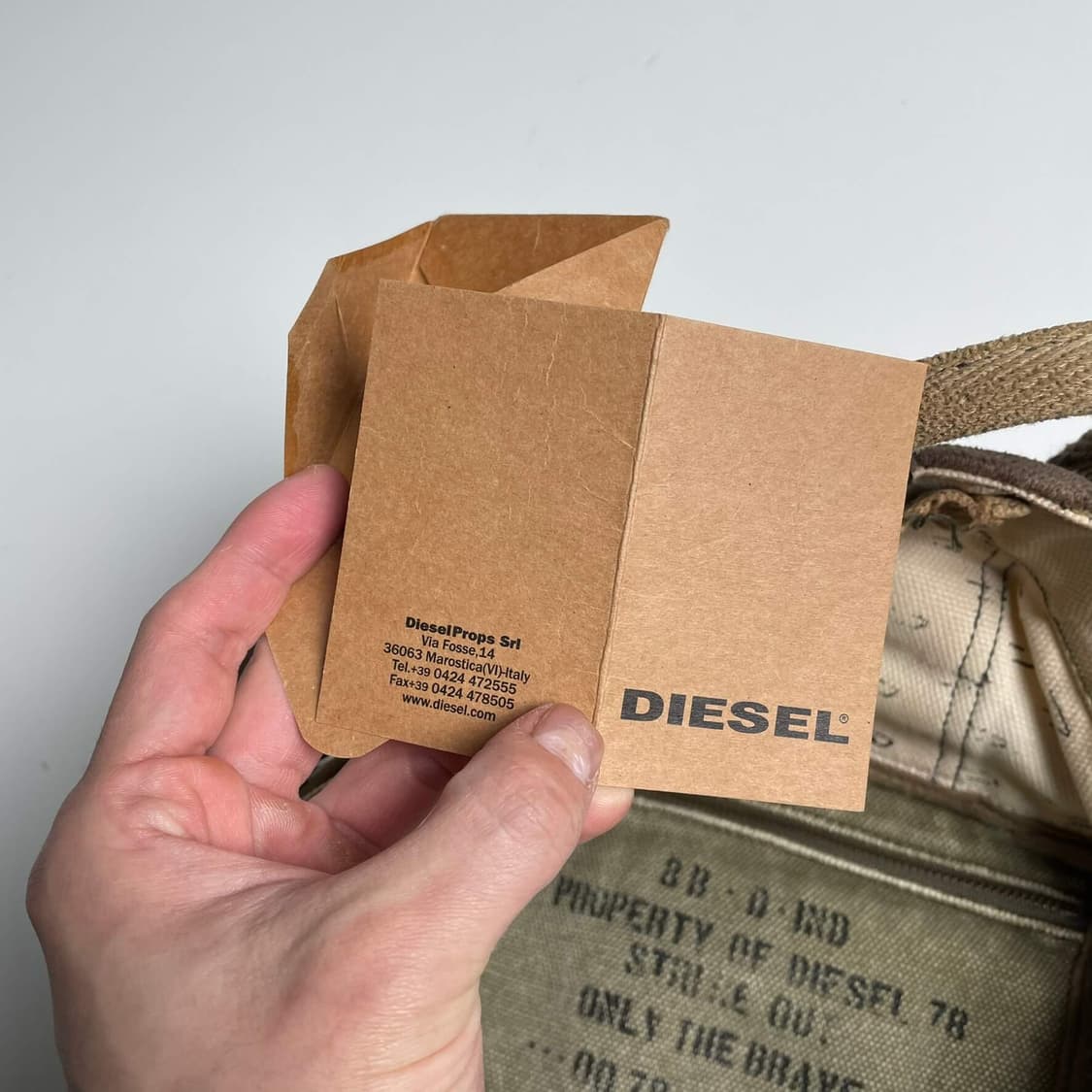 Diesel 캔버스 코튼 크로스 백 상품이미지7