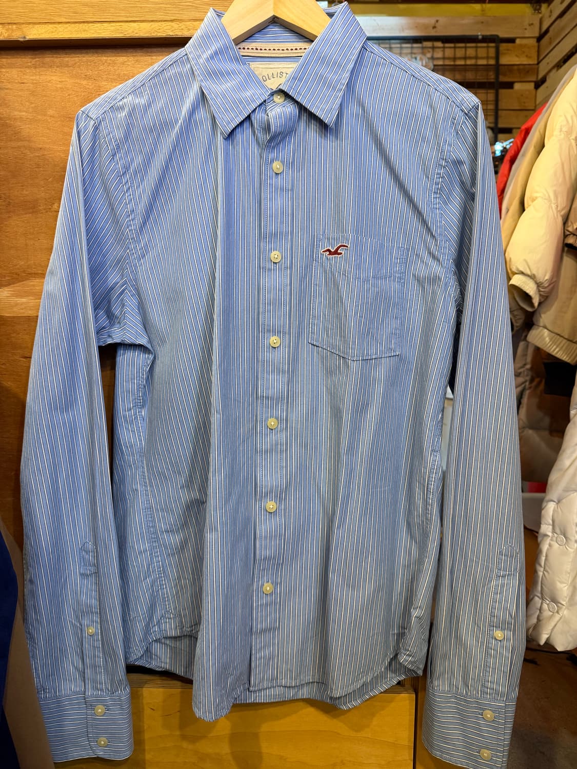 홀리스터 스트라이프 스카이 셔츠 상품이미지1