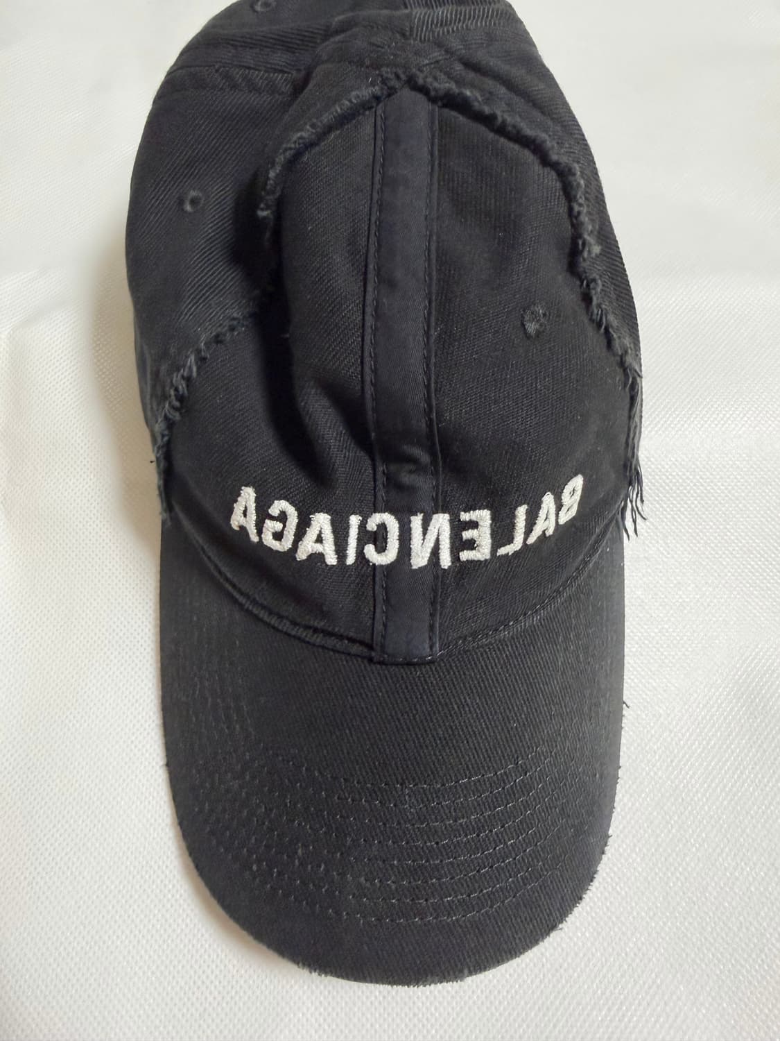 (L) 발렌시아가 미러 볼캡 블랙 상품이미지1