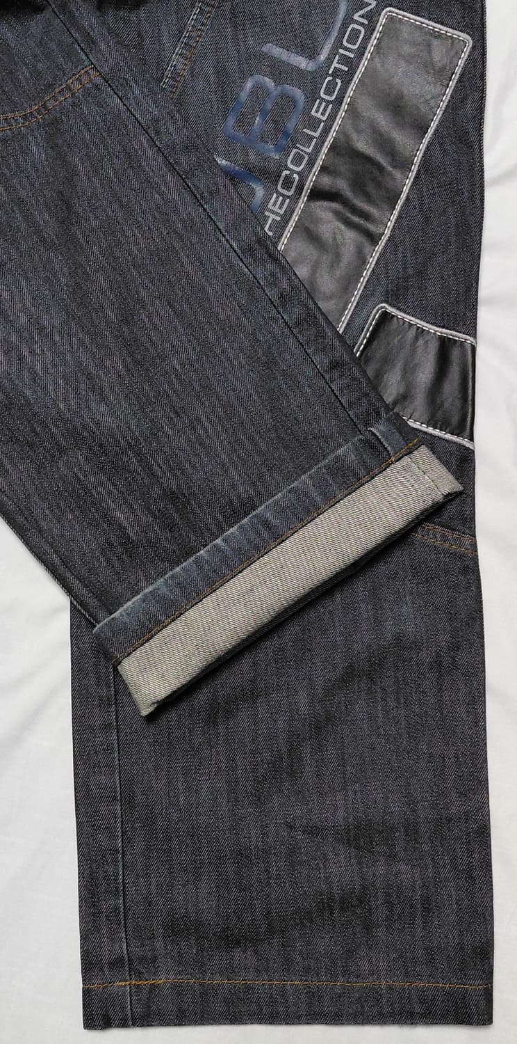 FUBU THE COLLECTION 00's 자수&레더 패치 생지 데님 상품이미지5