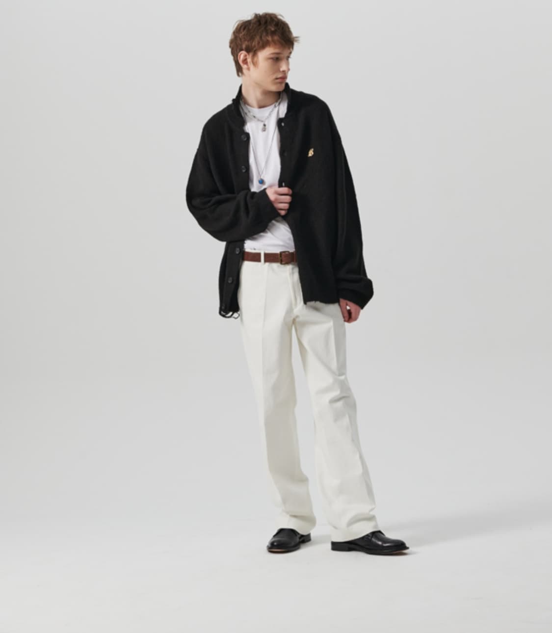 노맨틱 로고 워싱 코튼 치노 팬츠 아이보리 상품이미지3