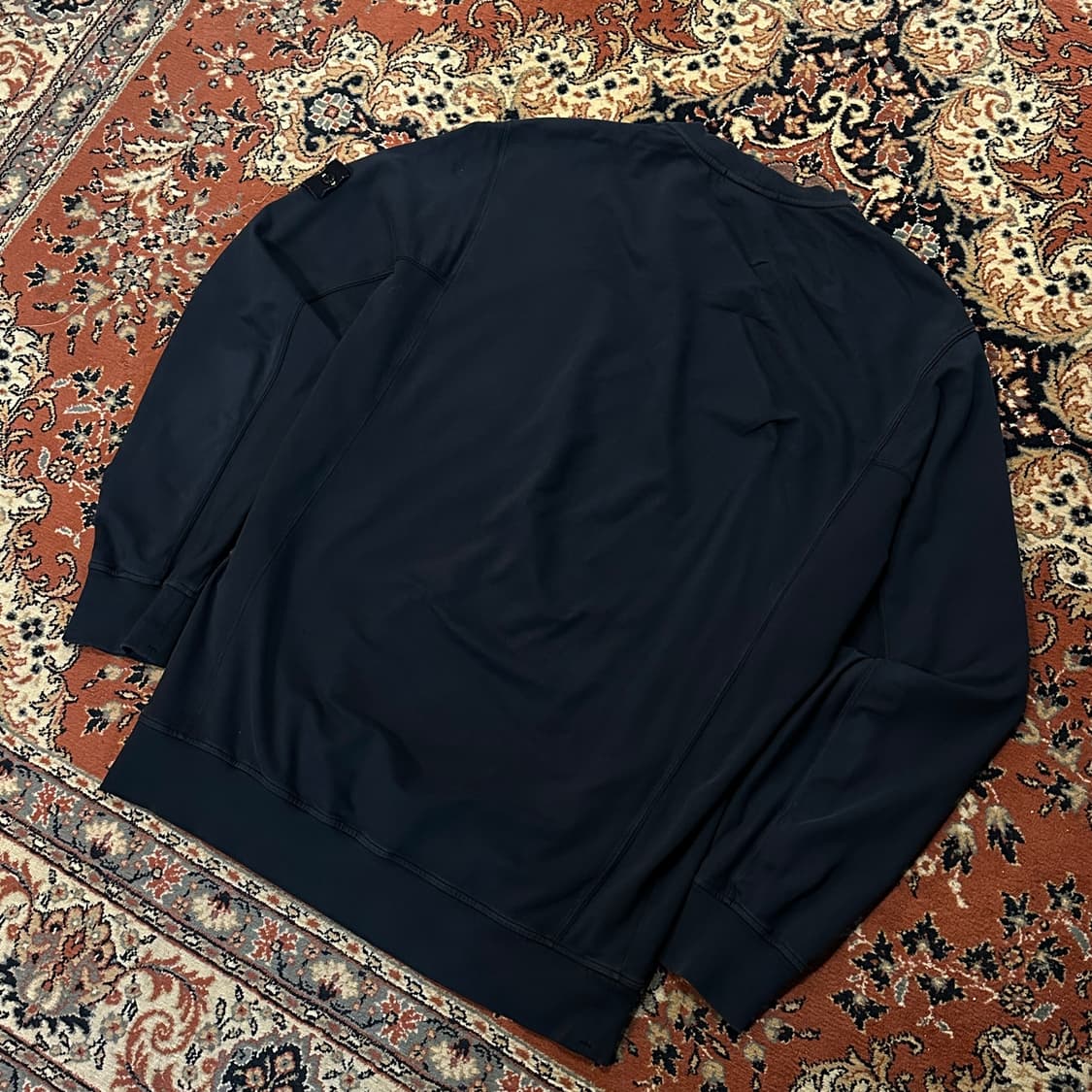 스톤아일랜드 크루넥 맨투맨 블랙 (XL) 105 상품이미지3