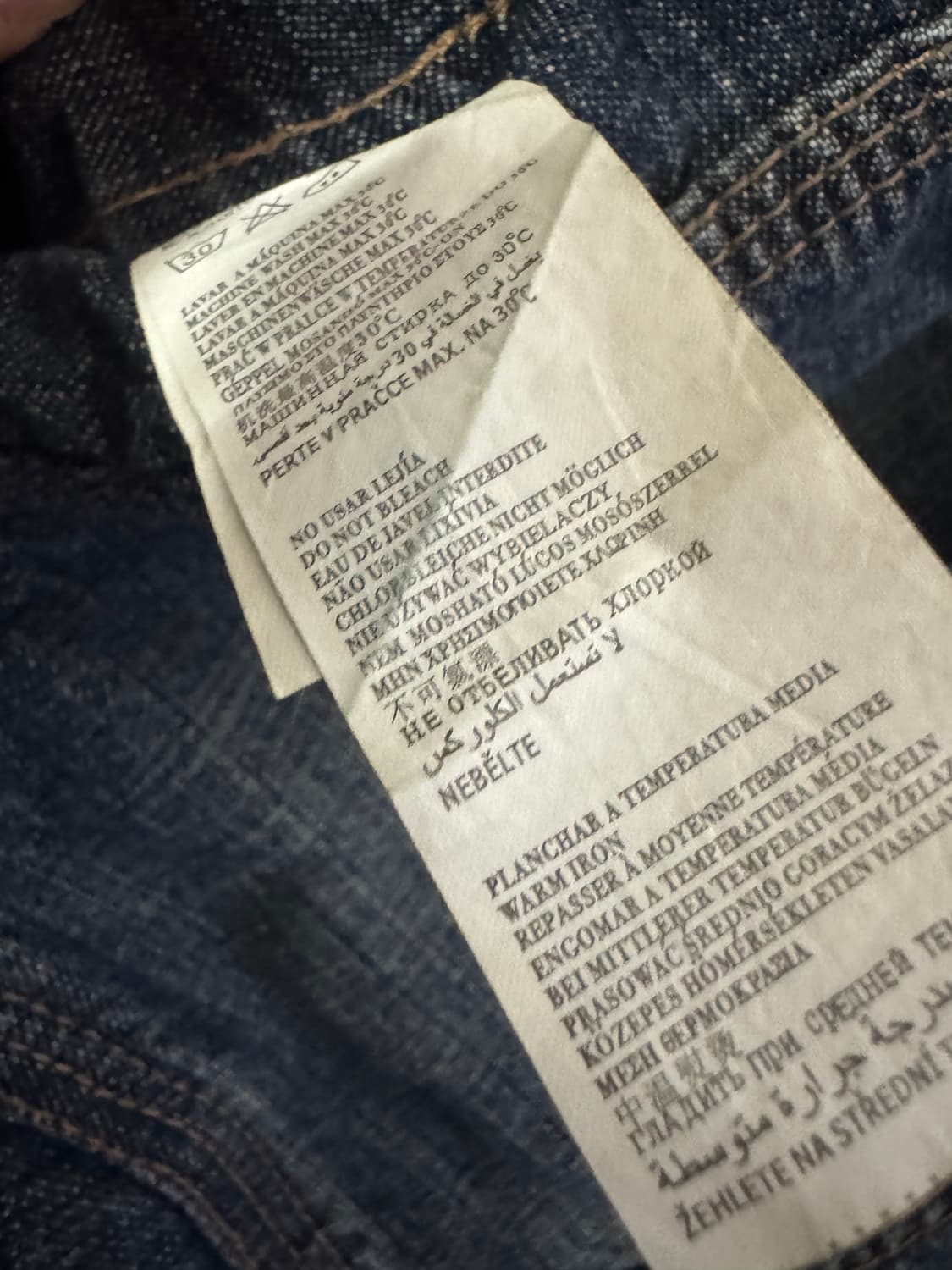 희귀!! 리바이스 90s 빈티지 워싱 투 포켓 데님 자켓 L 상품이미지5