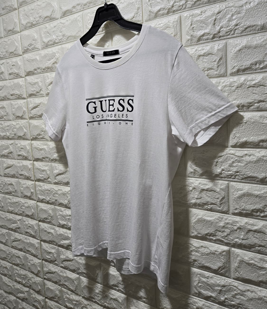 게스 빅 스펠로고 반팔티 90~95 상품이미지3