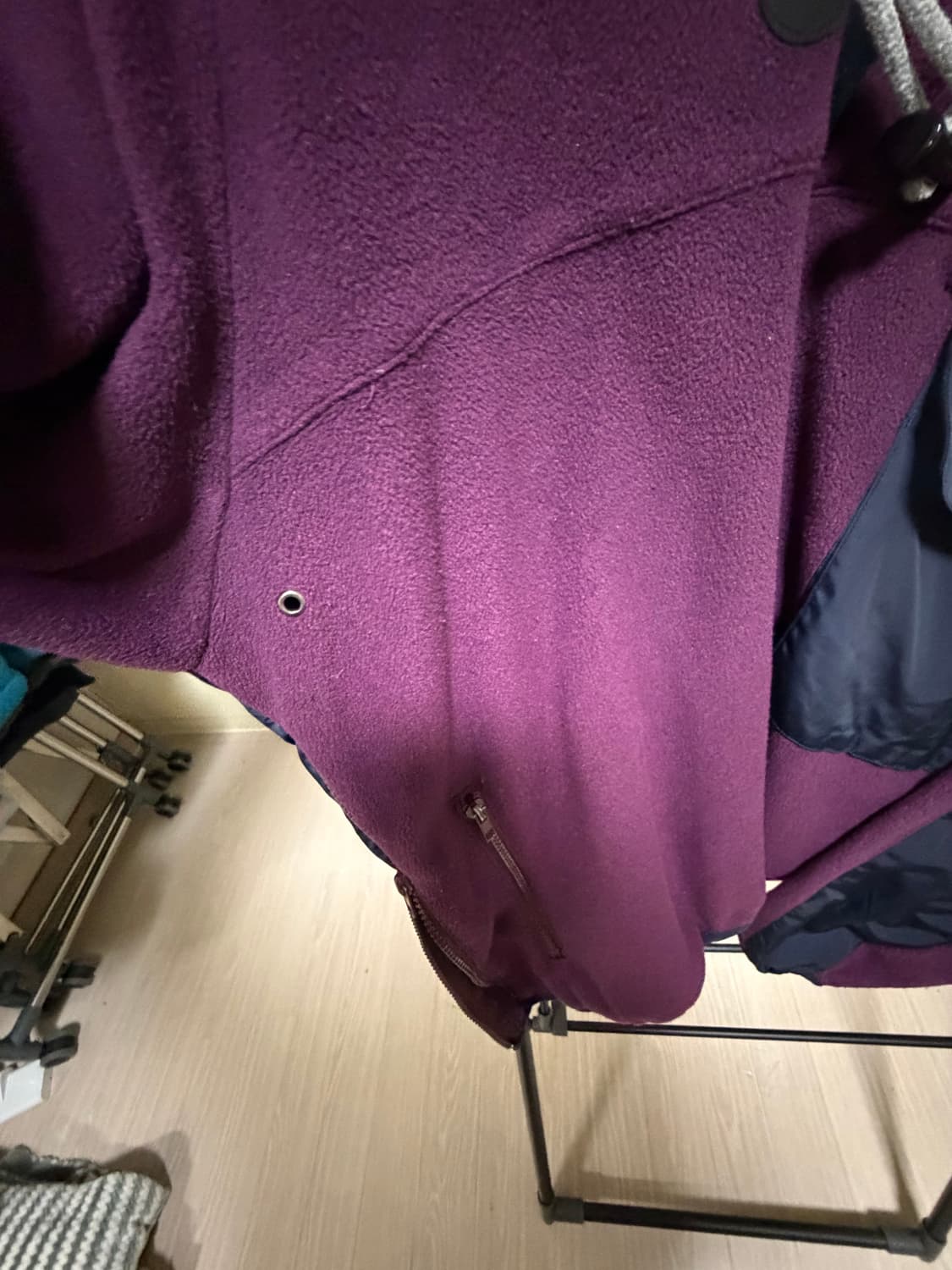 앵글런 플리스 토글 하프 상의 상품이미지6