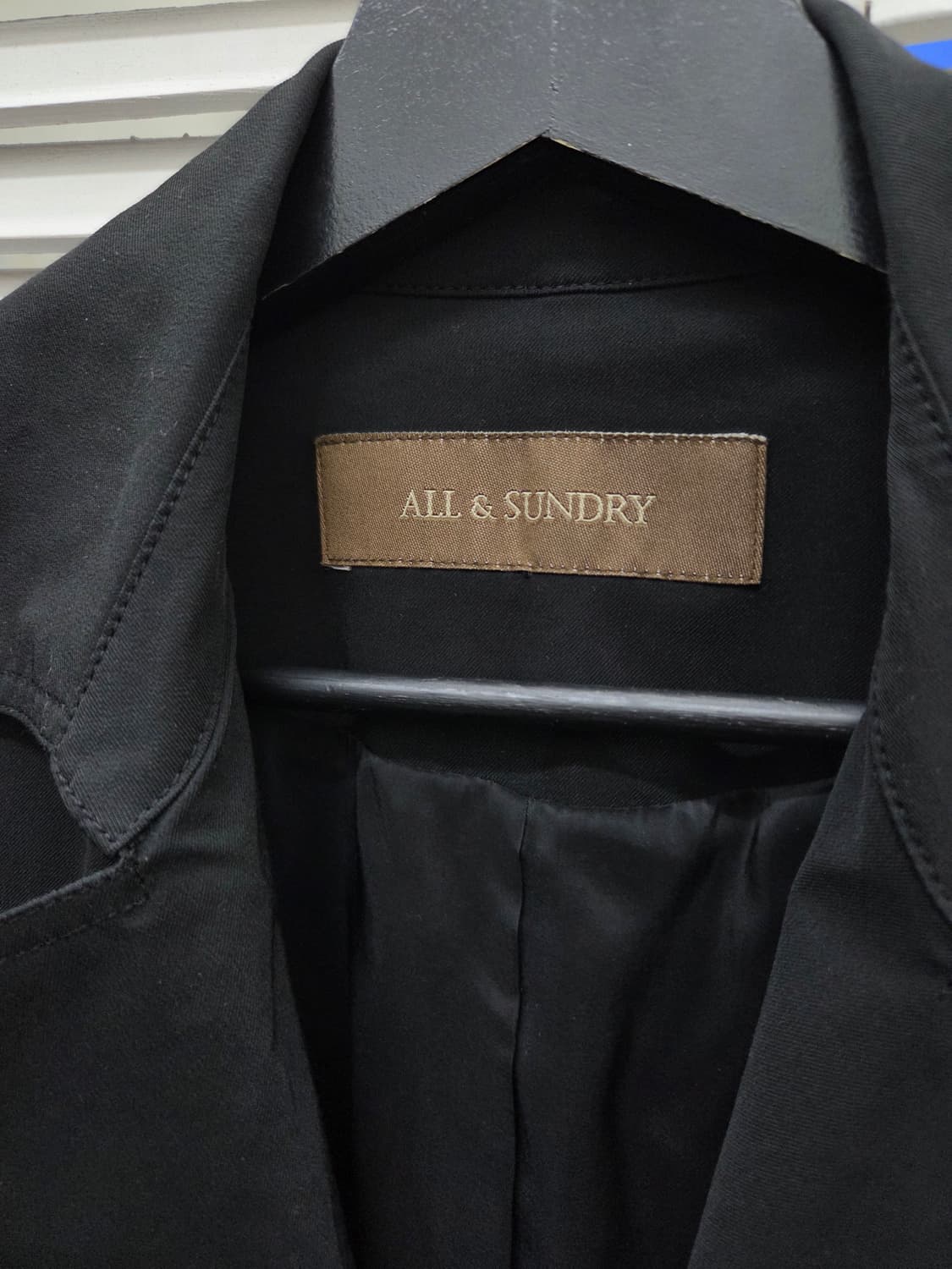 올앤선드리 블랙 트렌치코트 상품이미지2