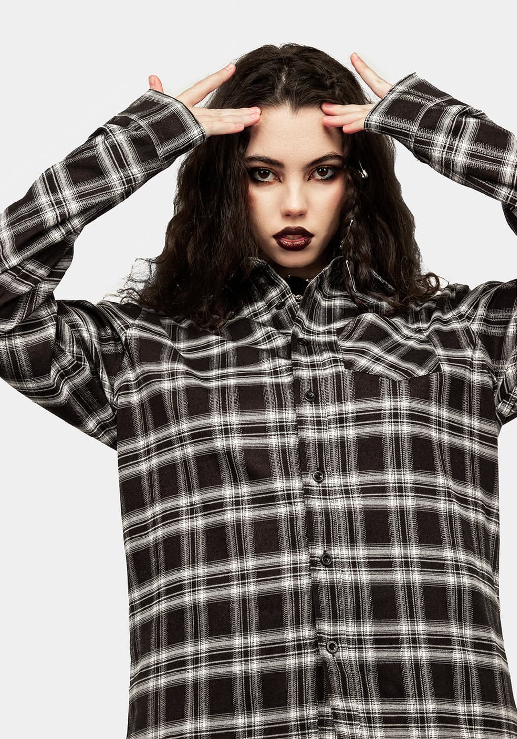 Disturbia Seattle check shirt - M 상품이미지6