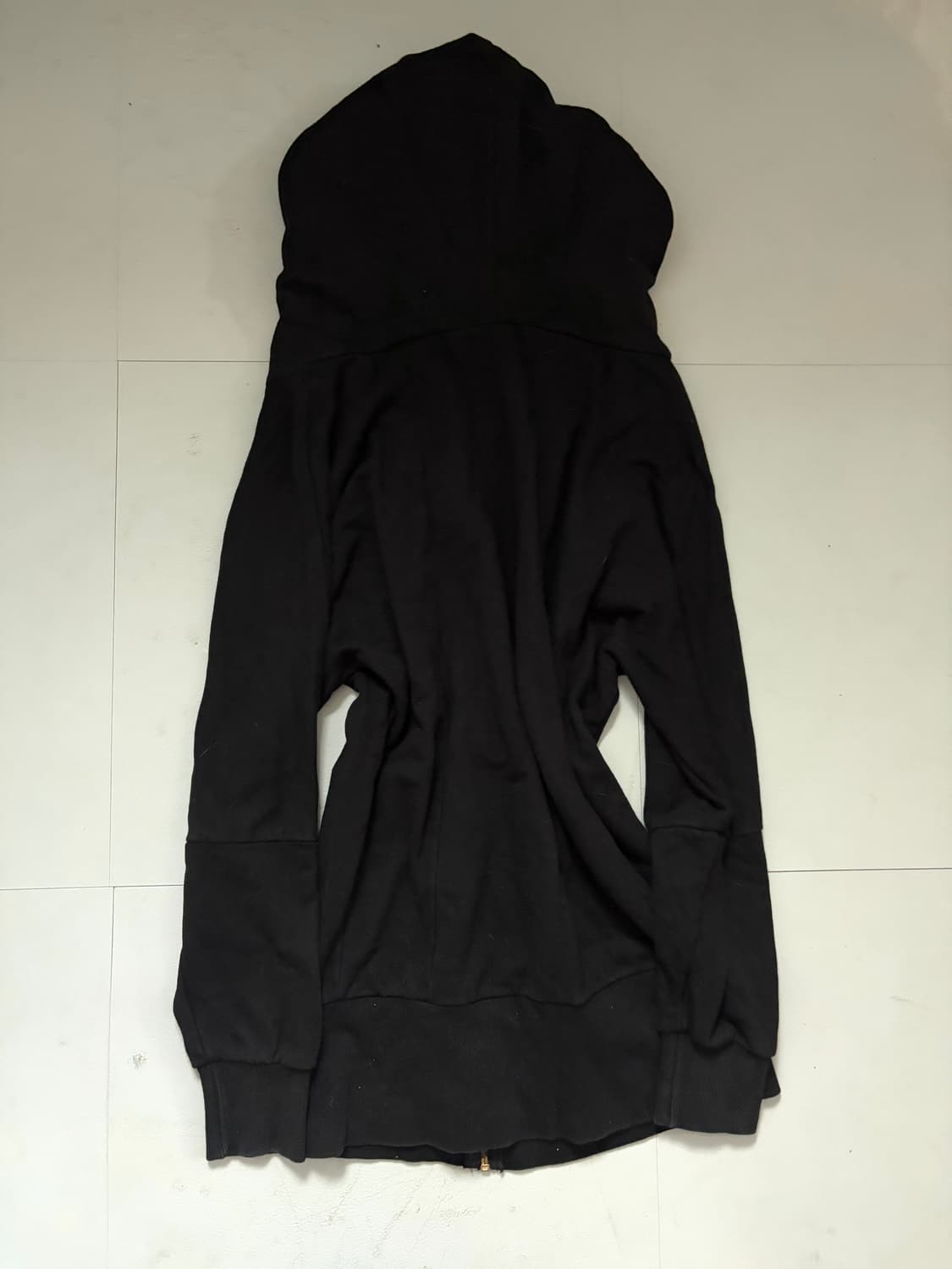 • Black High-Neck Loose-Fit Hood Zip-Up 상품이미지5